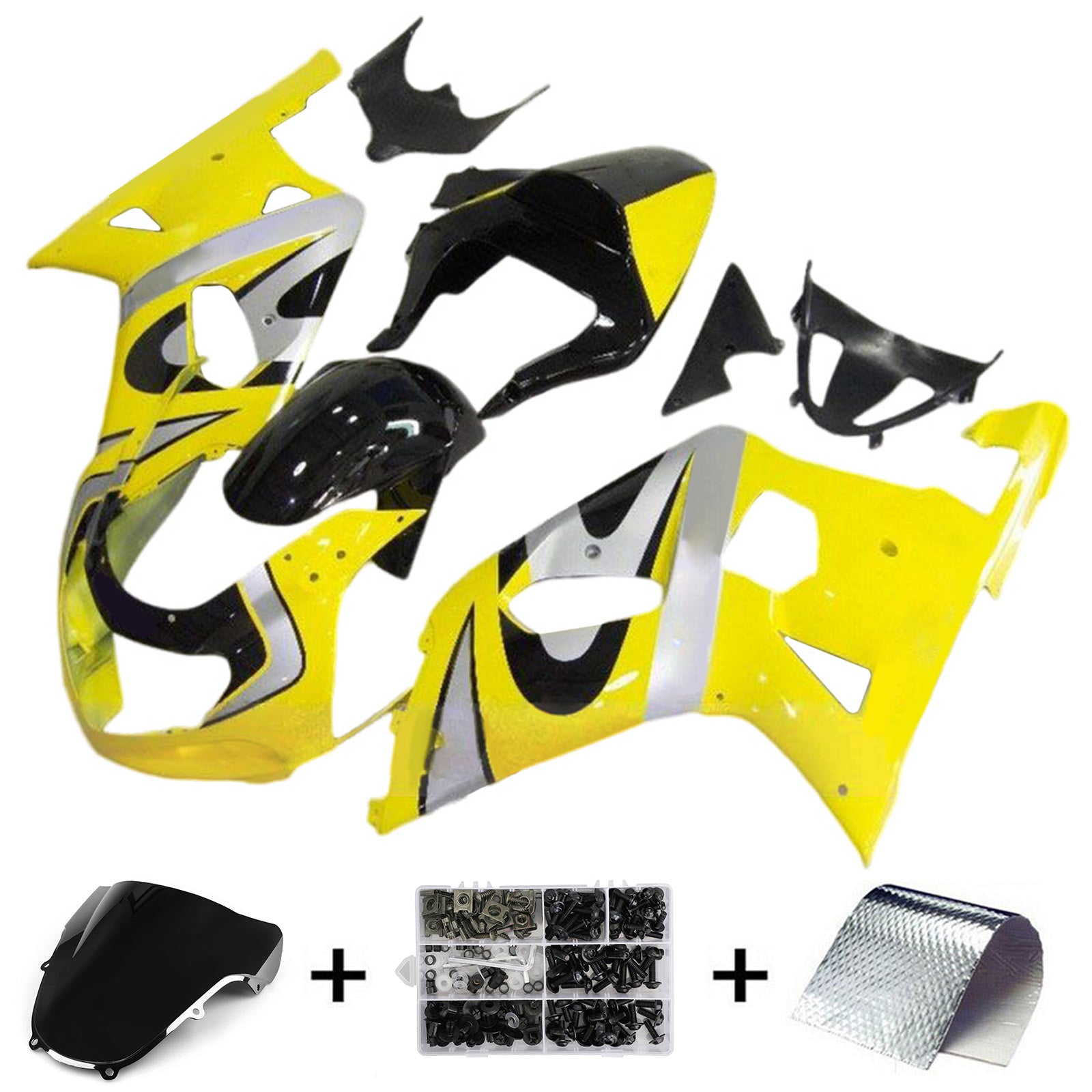 AMOTOPART 2001-2003 GSXR600 2000-2003 GSXR750 K1 SUZUKI GELL & ZWART KUIST KIT