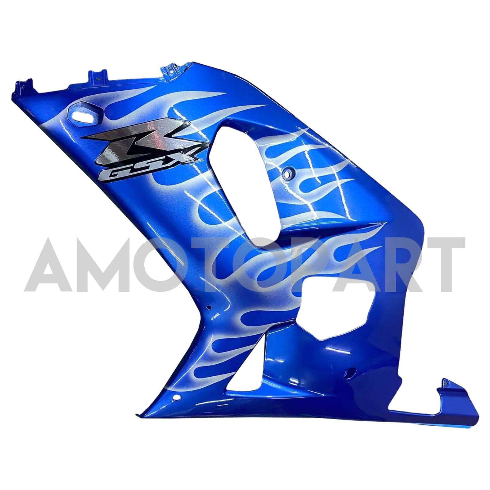 Amotopart 2001-2003 GSXR600 2000-2003 GSXR750 K1 Suzuki Blue mit Flammenverkleidungskit