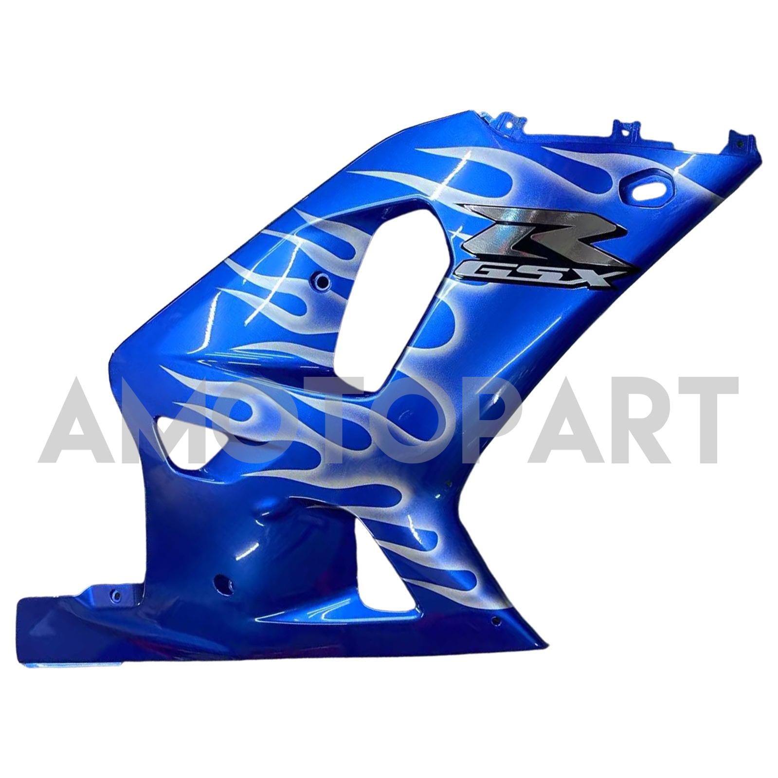 Amotopart 2001-2003 GSXR600 2000-2003 GSXR750 K1 Suzuki Blue mit Flammenverkleidungskit