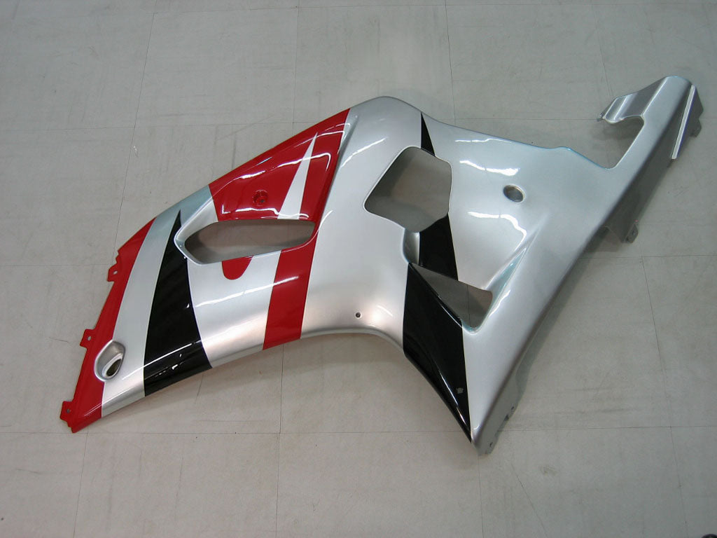 Amotopart Suzuki 01-03 GSXR600 & 00-03 GSXR750 Kit carénage rouge argent