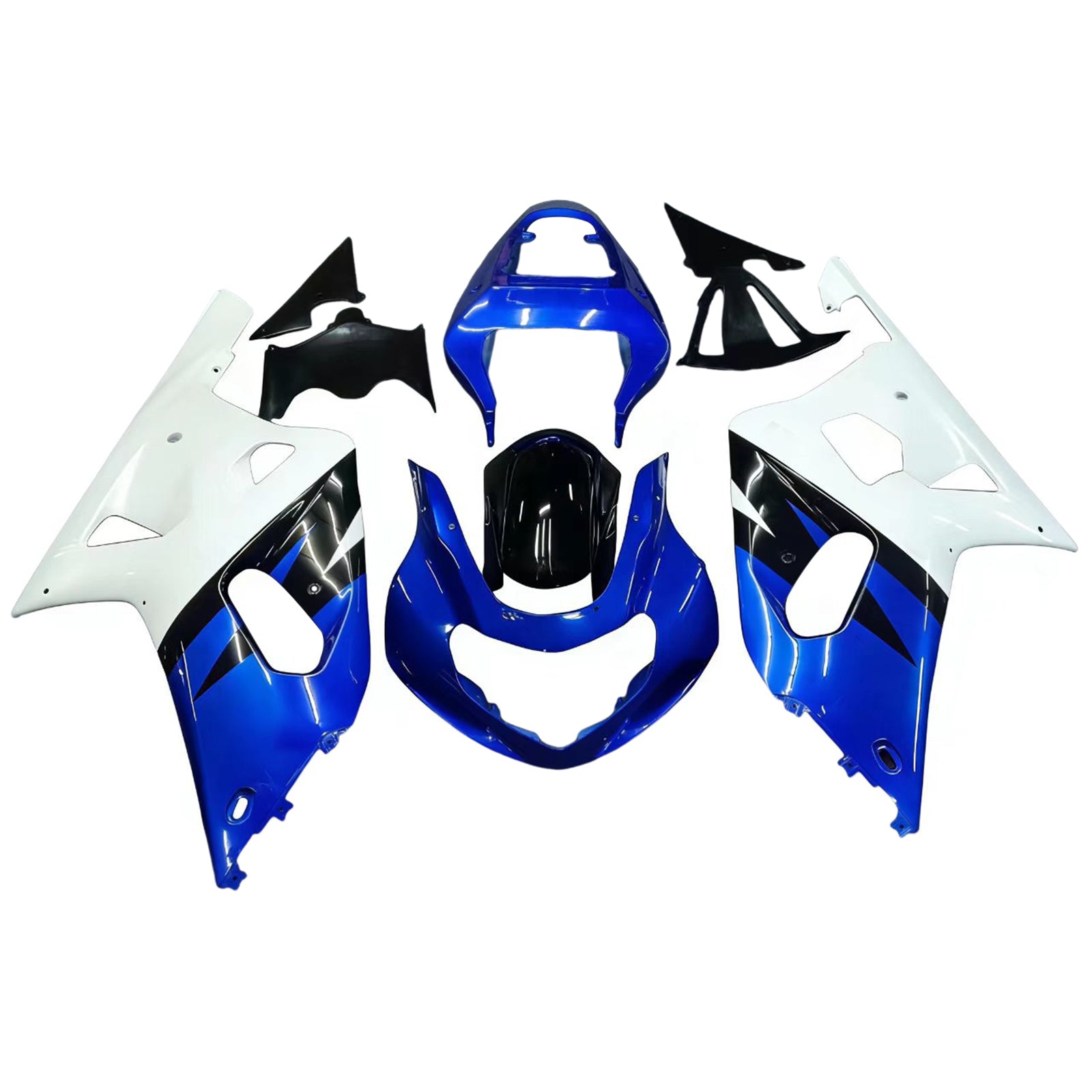 Amotopart Suzuki 01-03 GSXR600 & 00-03 GSXR750 Kit carénage bleu-noir-multi