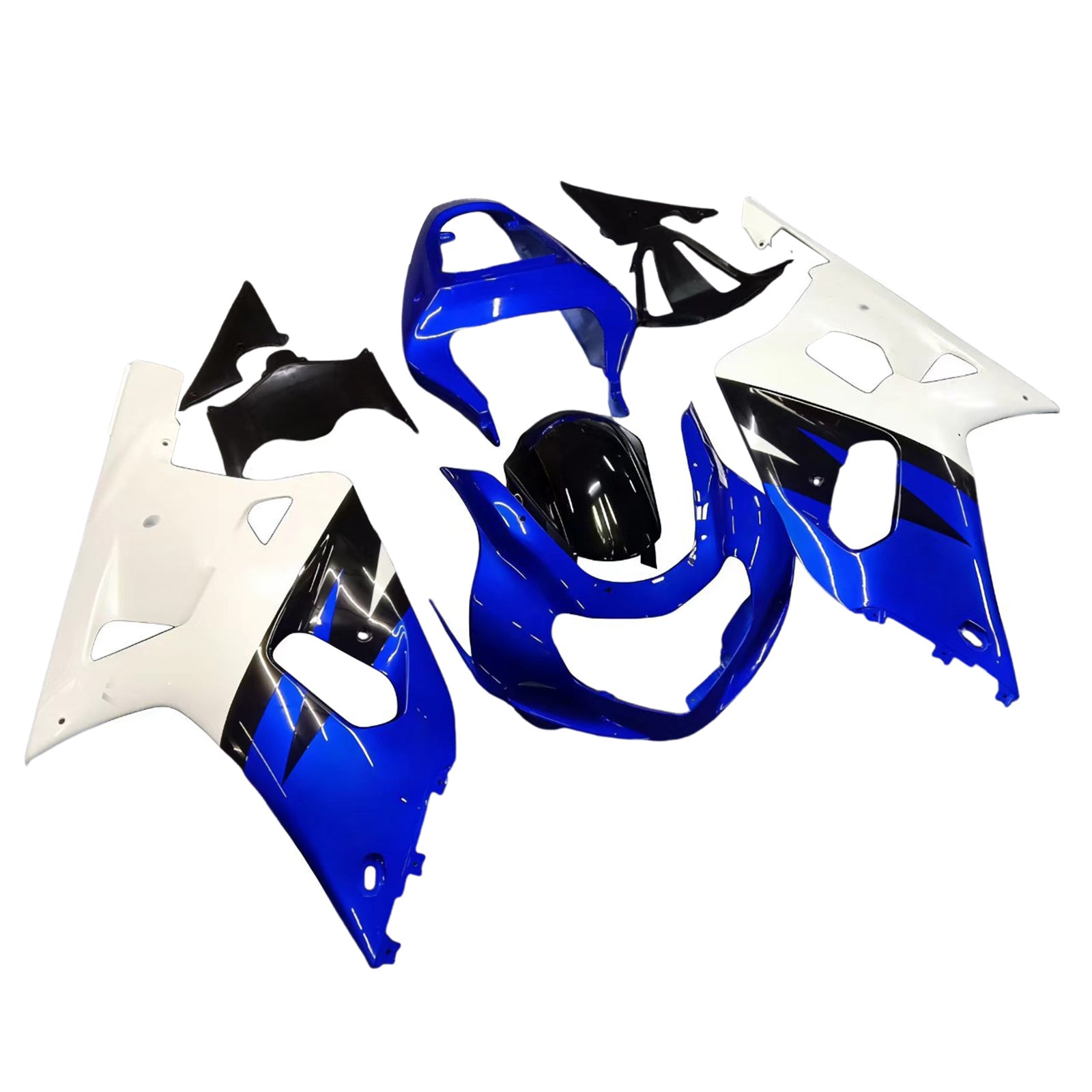 Amotopart Suzuki 01-03 GSXR600 & 00-03 GSXR750 Kit carénage bleu-noir-multi