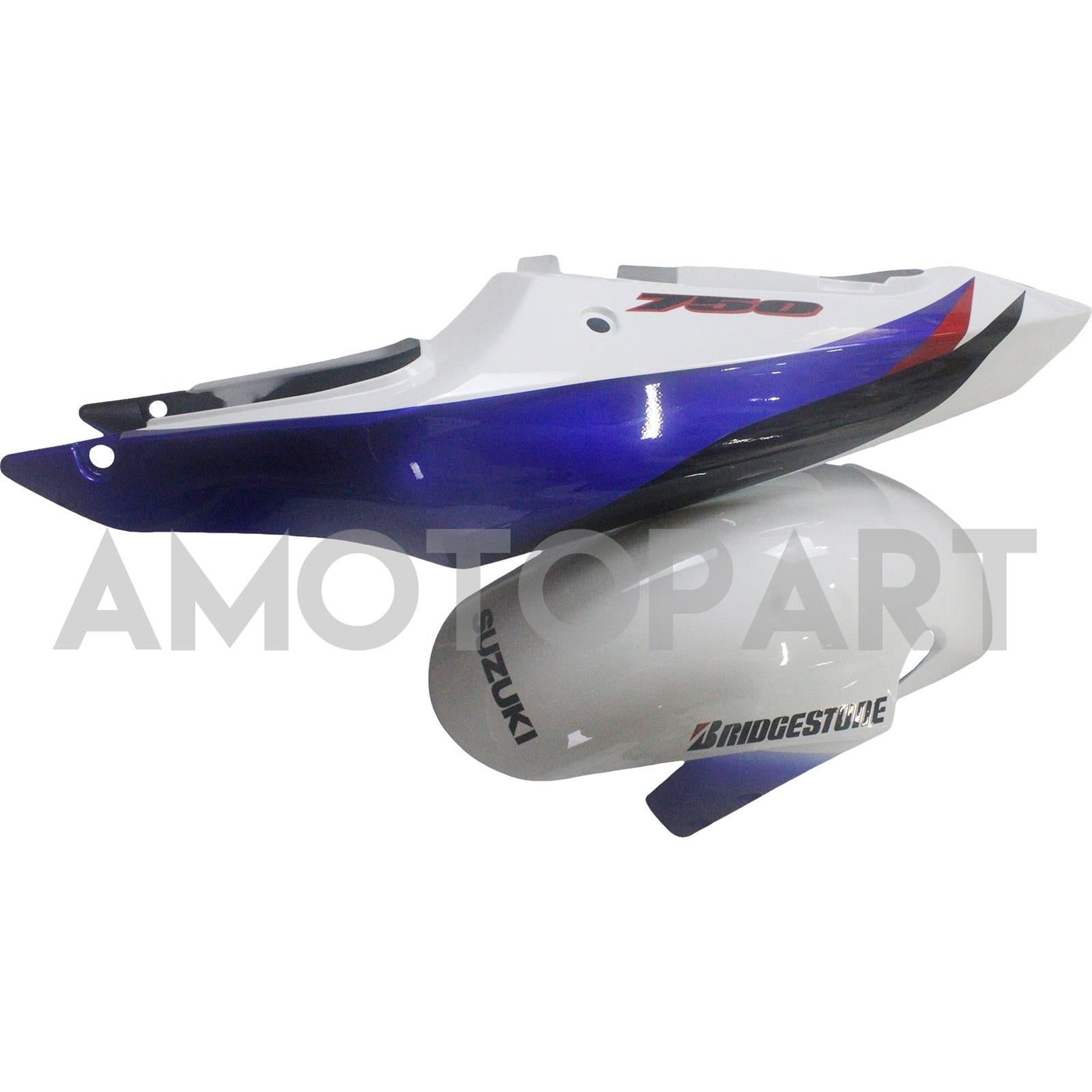 Amotopart Suzuki 01-03 GSXR600 & 00-03 GSXR750 Fairing multi white black Kit