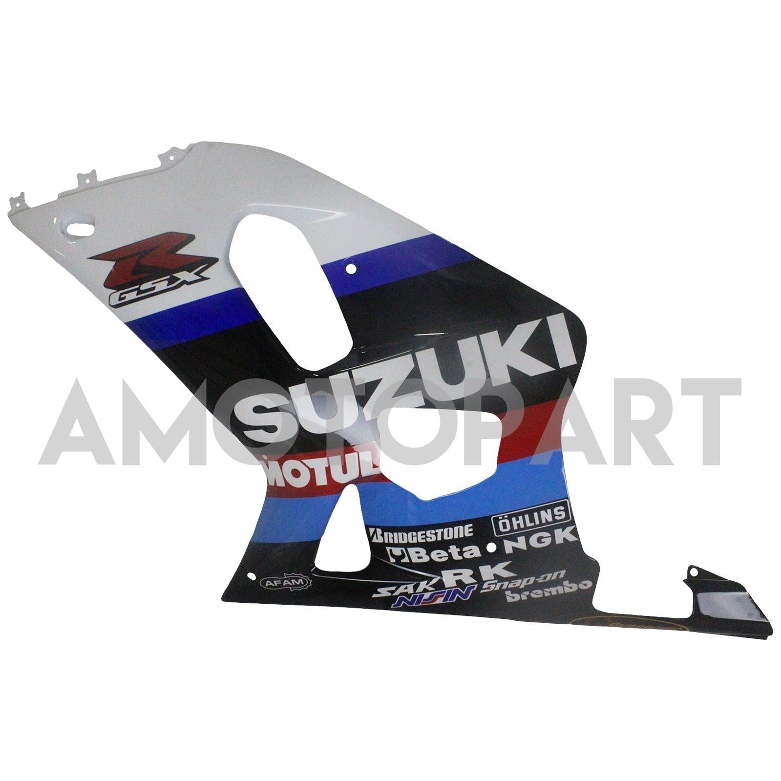 Amotopart Suzuki 01-03 GSXR600 & 00-03 GSXR750 Fairing multi white black Kit
