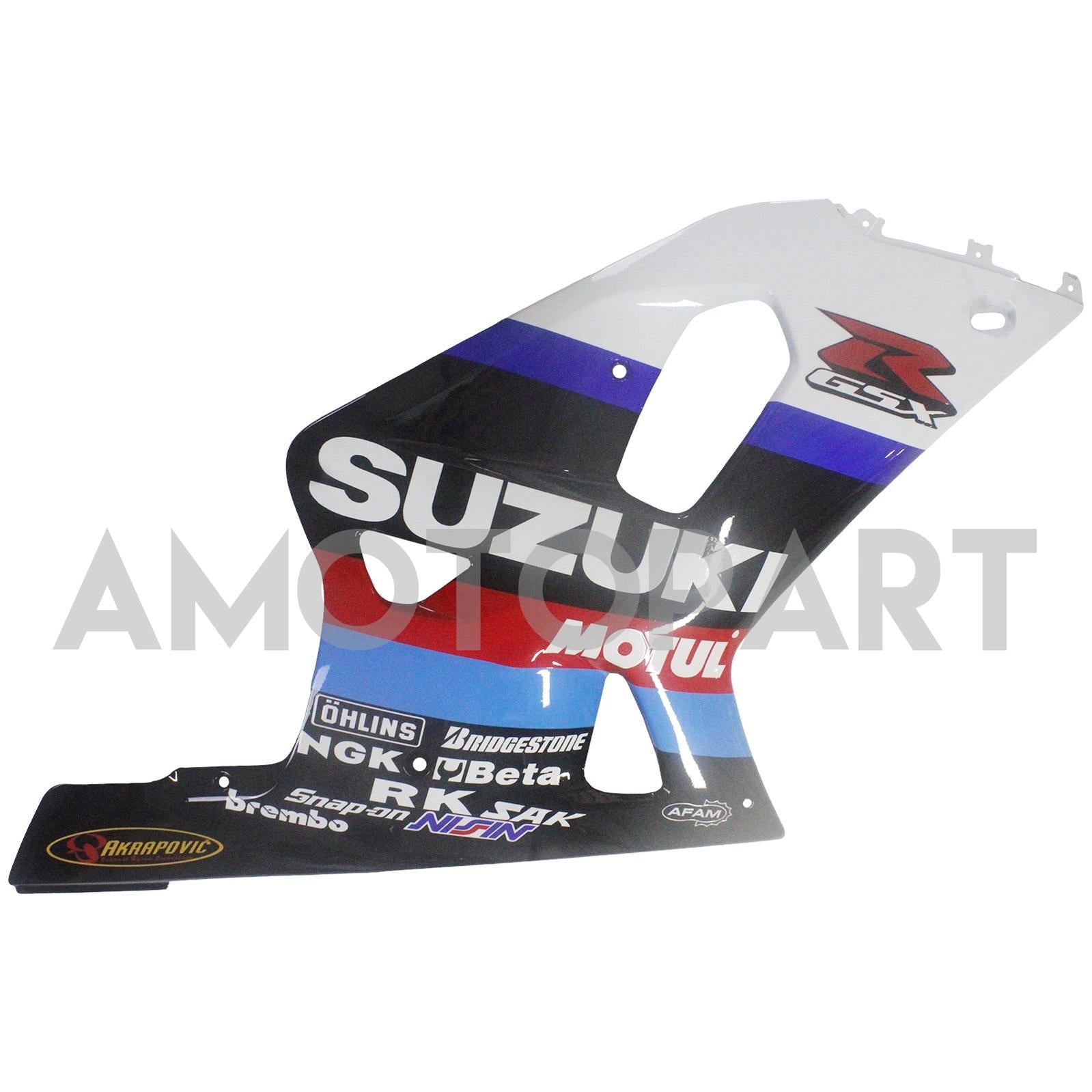 Amotopart Suzuki 01-03 GSXR600 & 00-03 GSXR750 Fairing multi white black Kit
