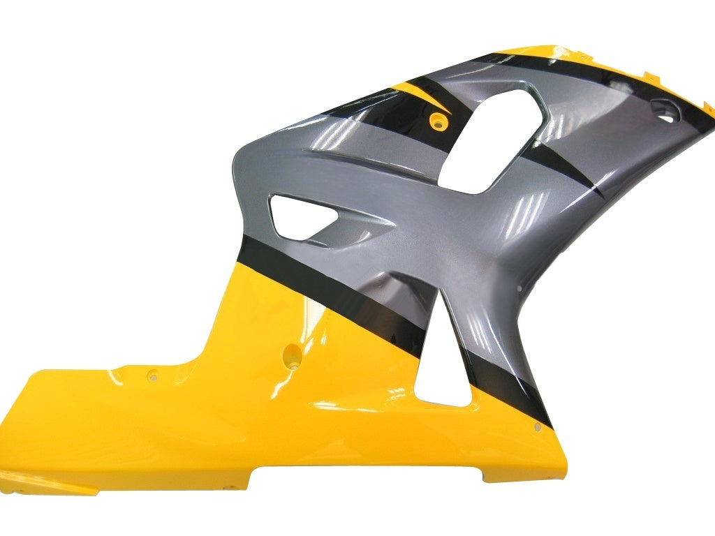 Amotopart Suzuki GSXR600 01-03 & Carenado amarillo para GSXR750 (2000-2003)&GRey Kit