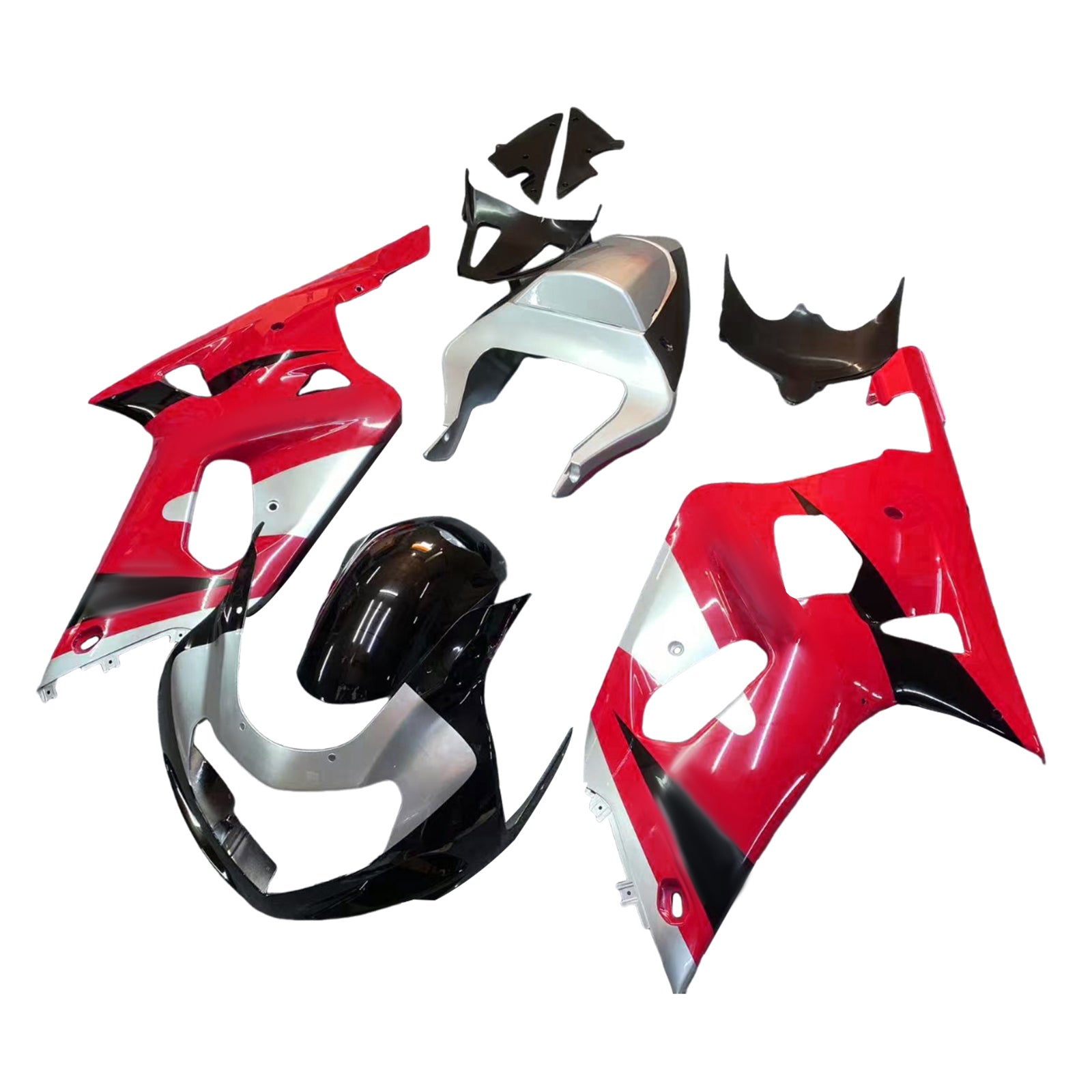 Amotopart Suzuki 01-03 GSXR600 & 00-03 GSXR750 FAIRING RED KIT
