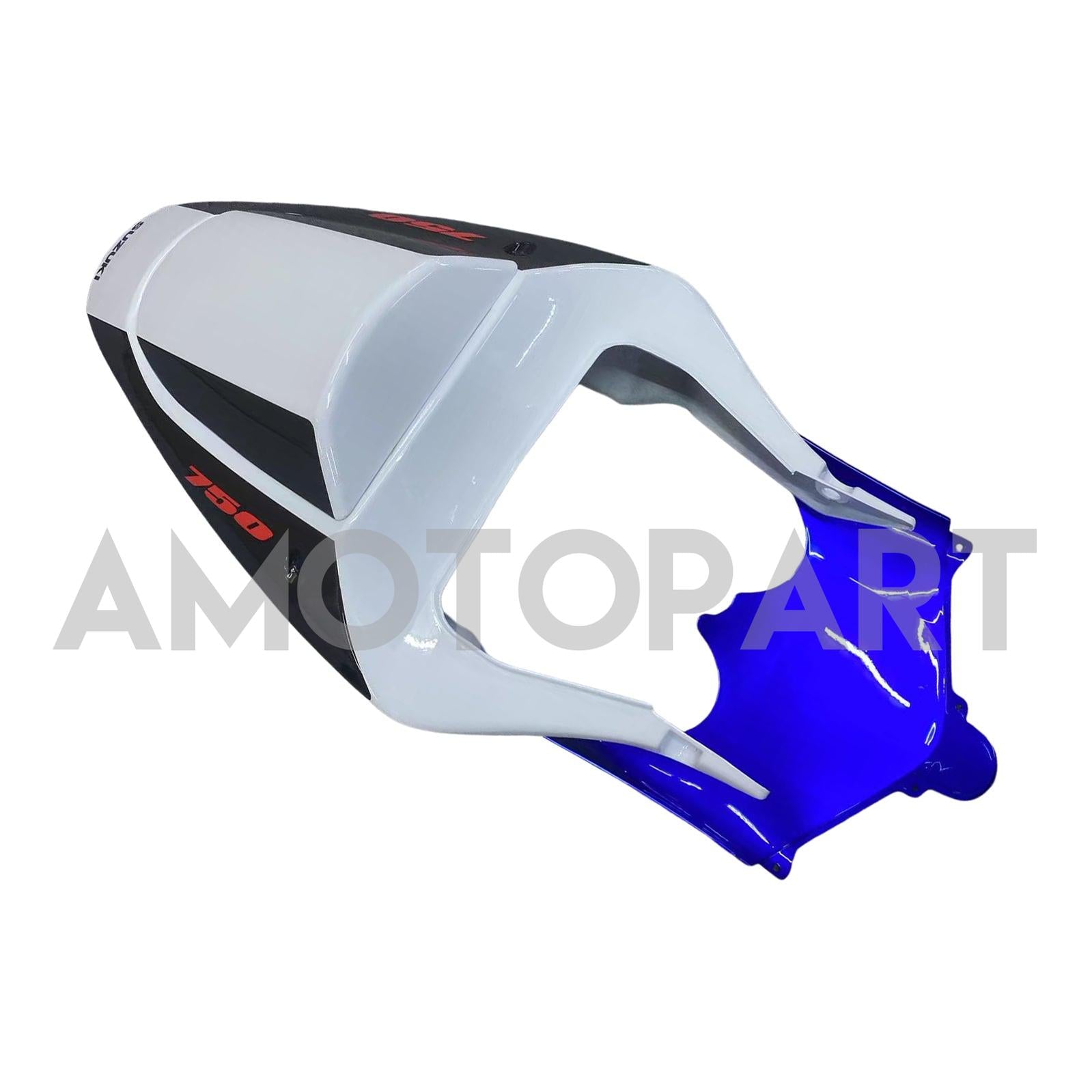 Amotopart Suzuki 01-03 GSXR600 & 00-03 GSXR750 Fairing White Blue Kit