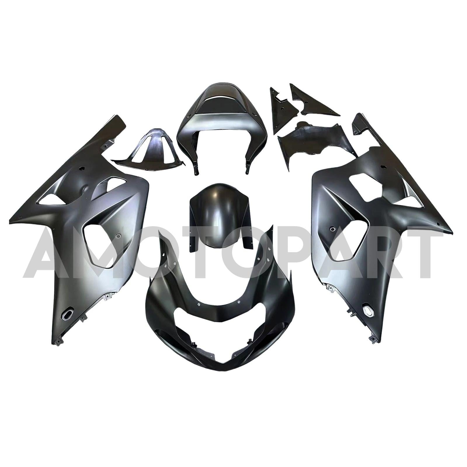 Amotopart Suzuki 01-03 GSXR600 & 00-03 GSXR750 Fairing matte black grey Kit