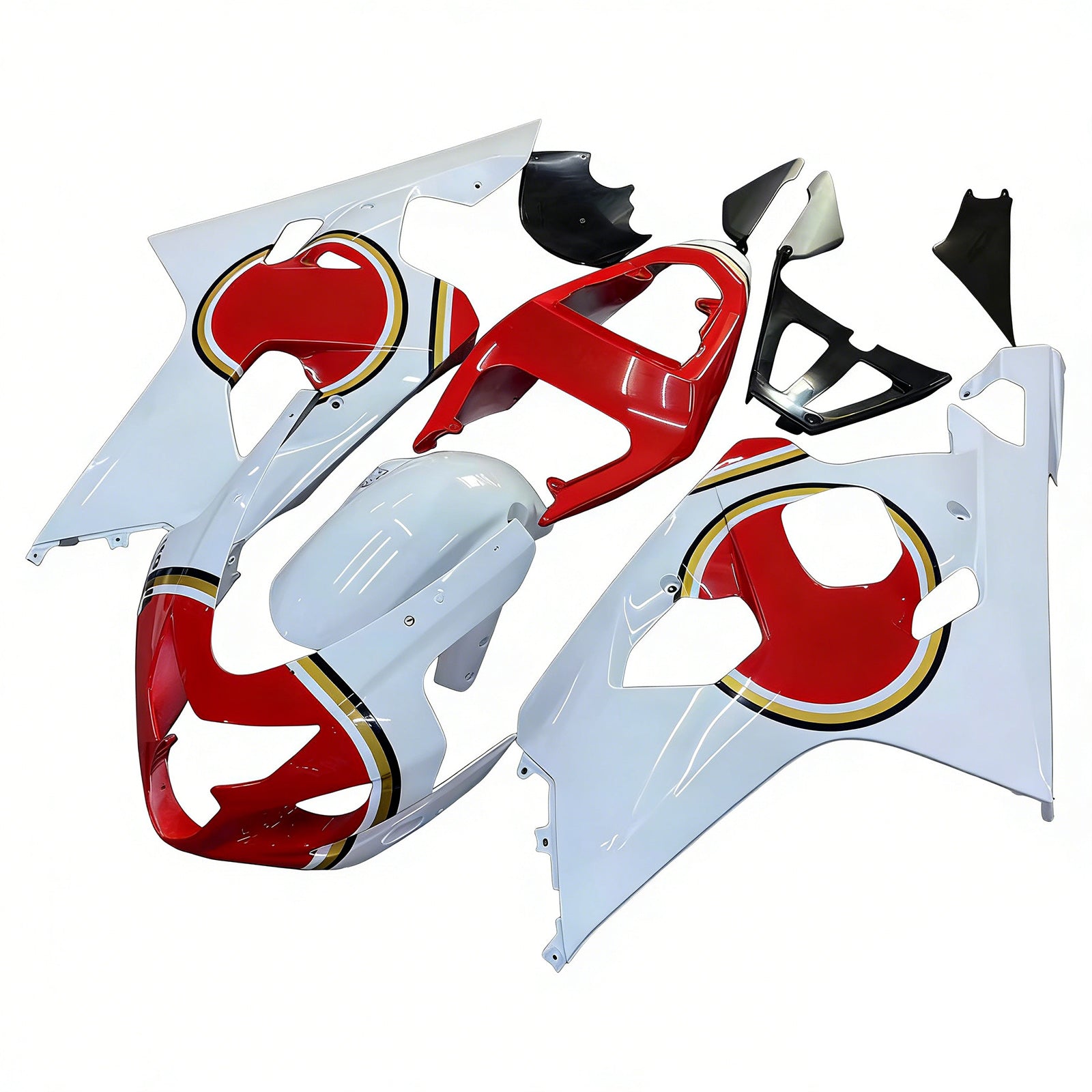 SUZUKI GSXR600 750 2004-2005 Fairing Lucky Strike Racing White & Red
