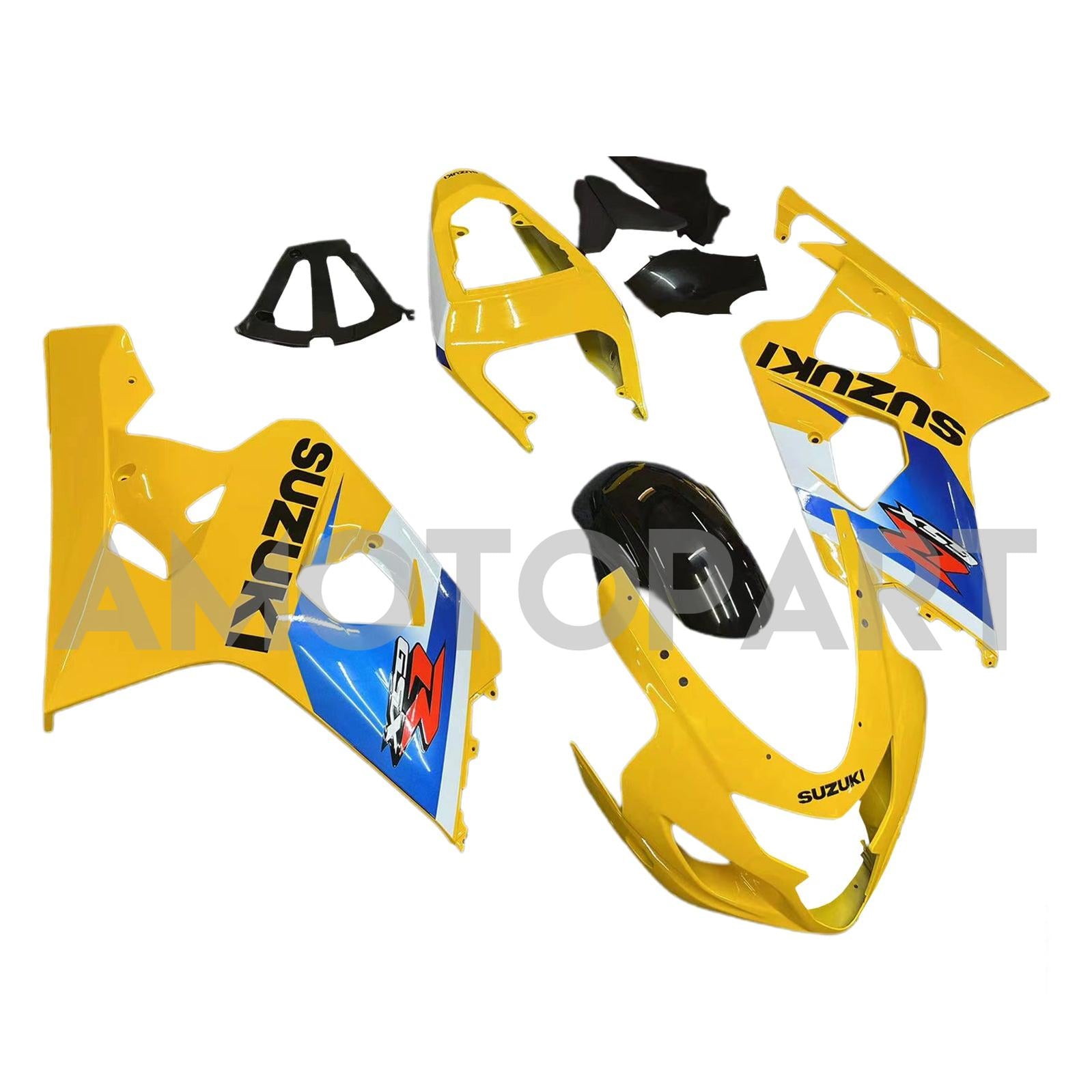 Amotopart 2004-2005 Suzuki GSXR600750 Verkleidung gelber Multi-Farb-Kit