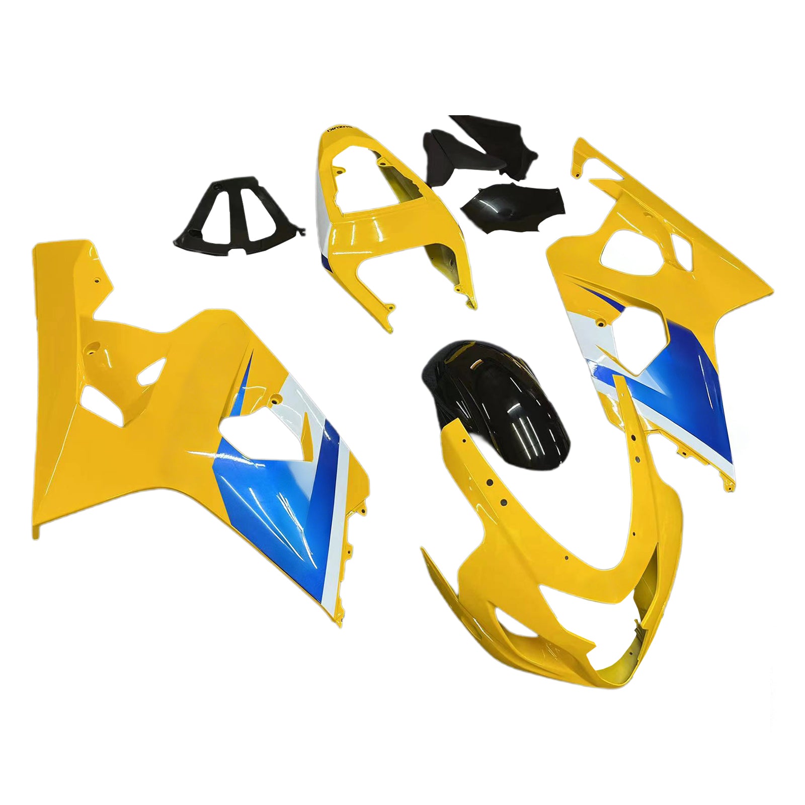 Amotopart 2004-2005 Suzuki GSXR600750 Fairing Yellow Multi Color Kit