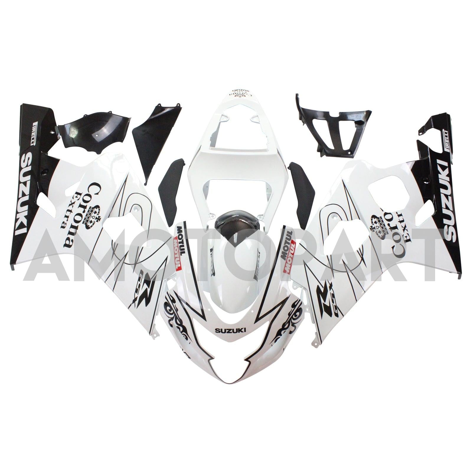 Suzuki GSXR 600 750 2004-2005 Fairing Alstare Corona Racing White