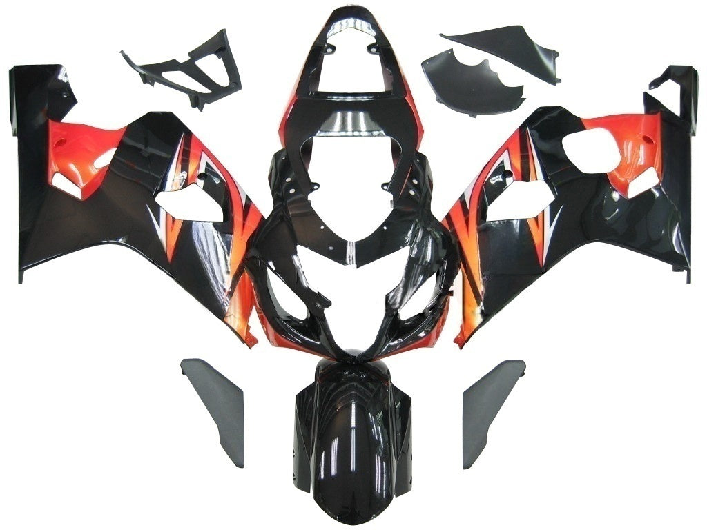 Suzuki GSXR 600 750 2004-2005 Fairing GSXR Racing Black Orange