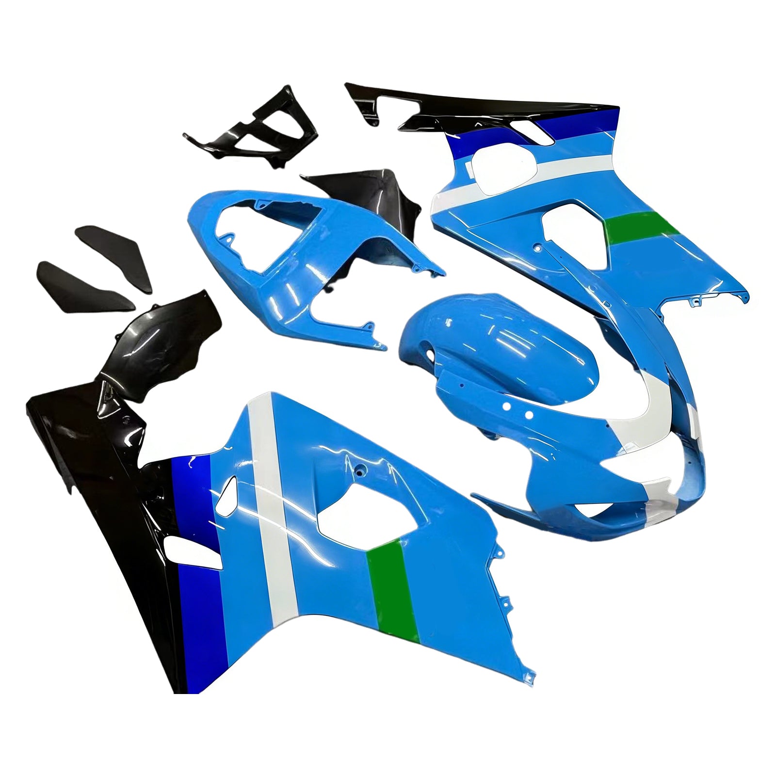 Amotopart 2004-2005 Suzuki GSXR600750 Kit Cyan Cyan