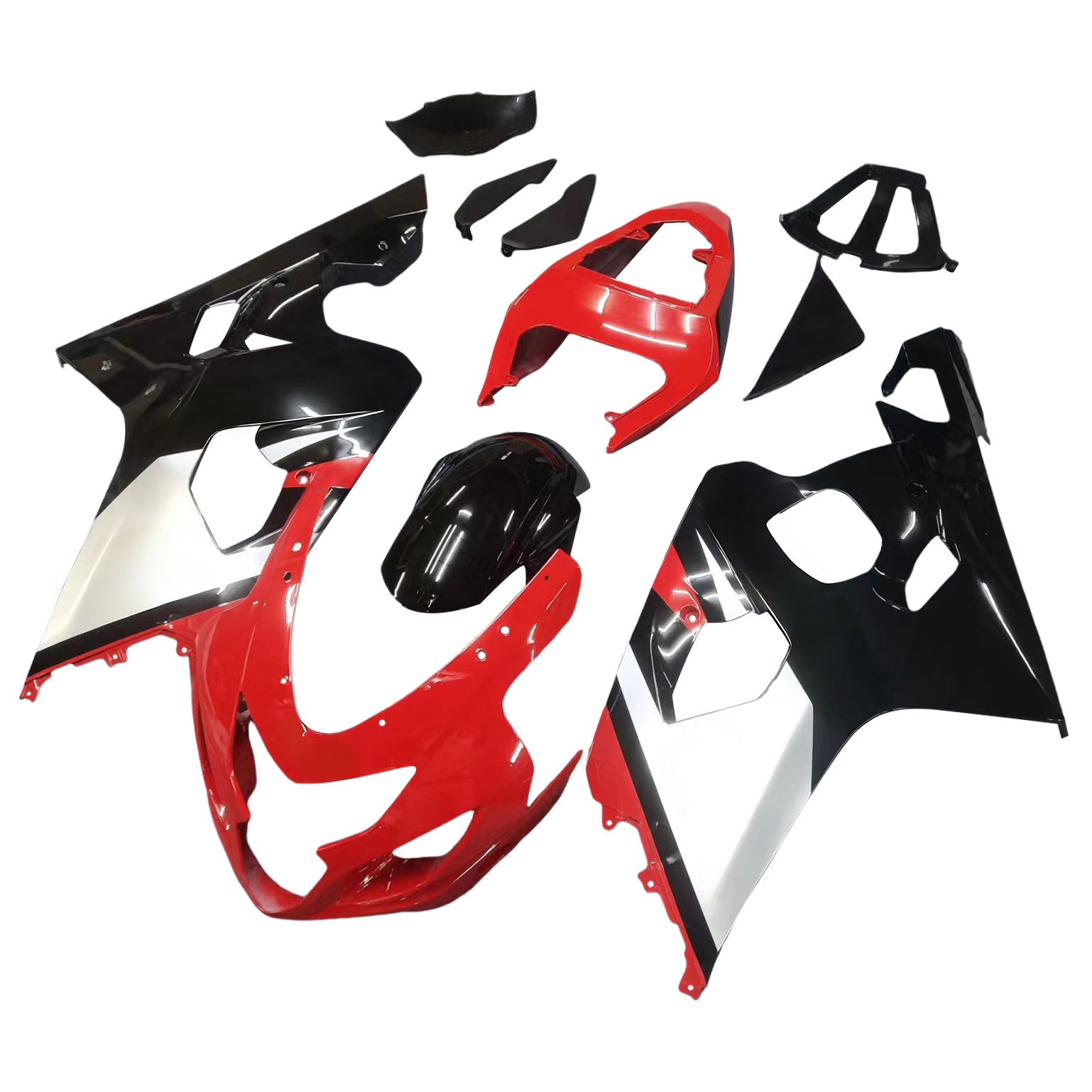 Amotopart 2004-2005 GSXR600750 SUZUKI FAILING GLOSSY RED KIT