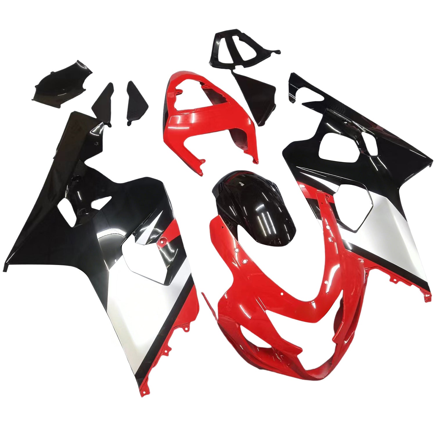 Amotopart 2004-2005 GSXR600750 SUZUKI FAILING GLOSSY RED KIT