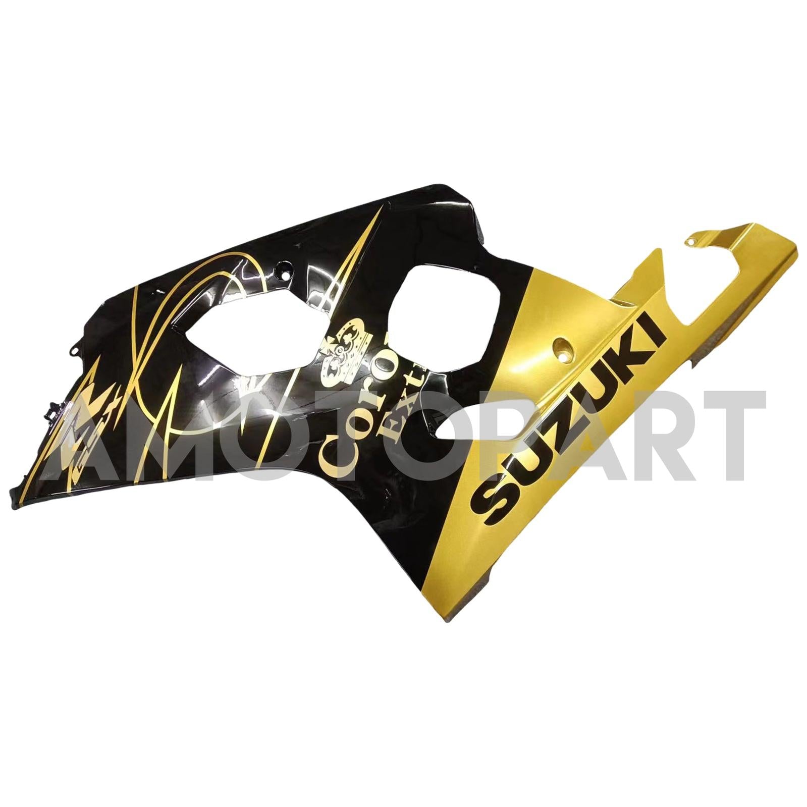 Amotopart 2004-2005 Suzuki GSXR 600/750 K4 Black & Gold Fairing Kit