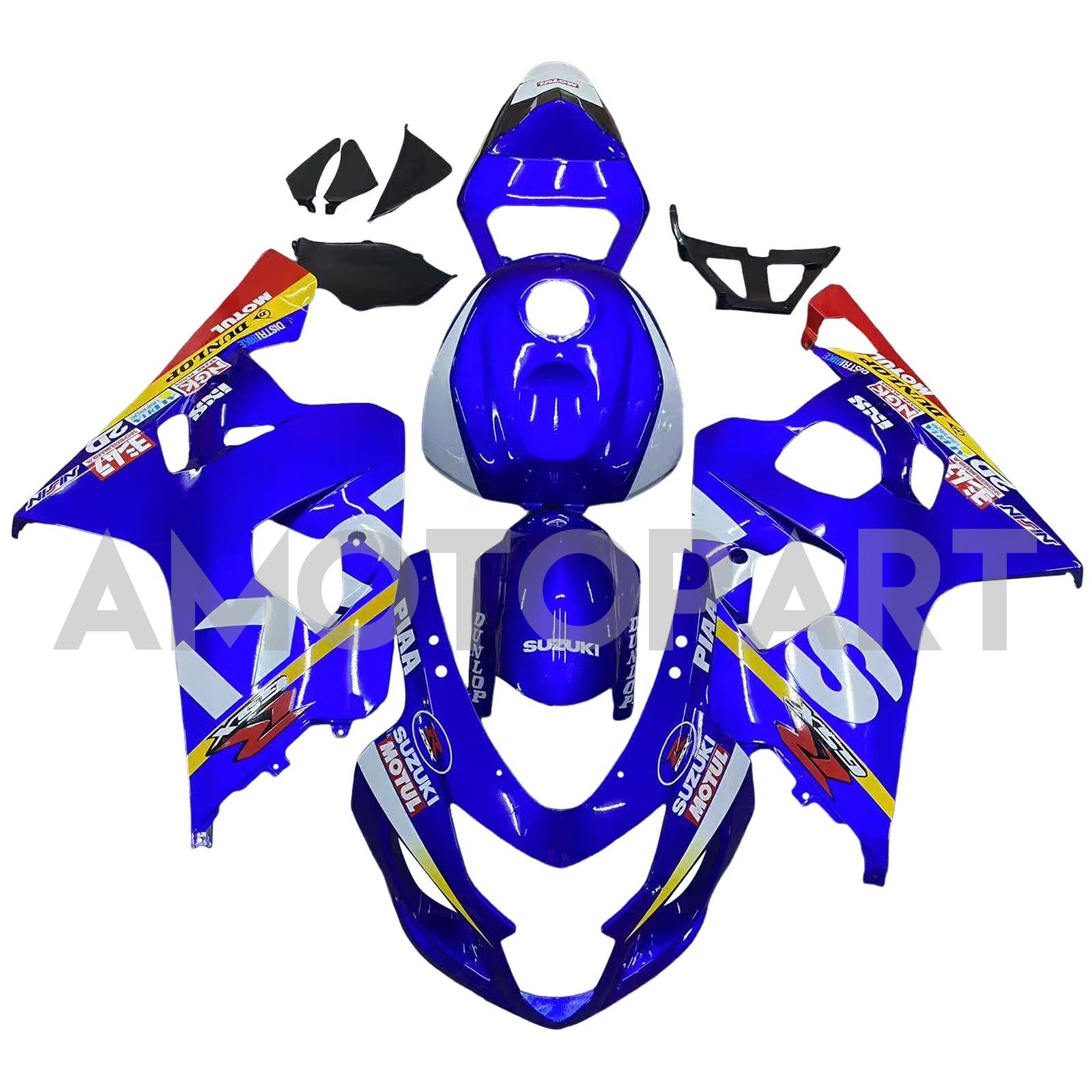 Amotopart 2004-2005 Suzuki GSXR 600/750 K4 Blue Fairing Kit