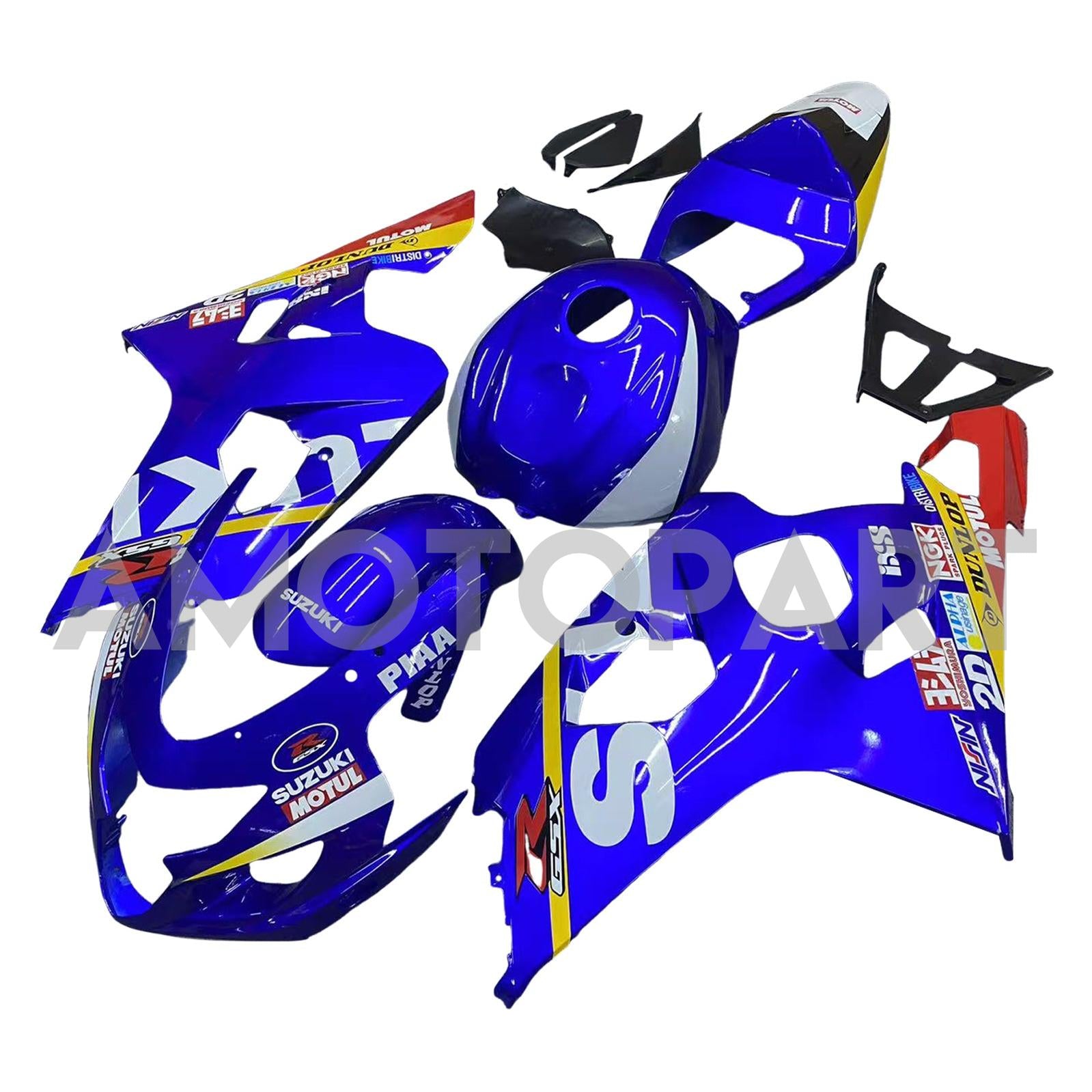Amotopart 2004-2005 Suzuki GSXR 600/750 K4 Blue Fairing Kit