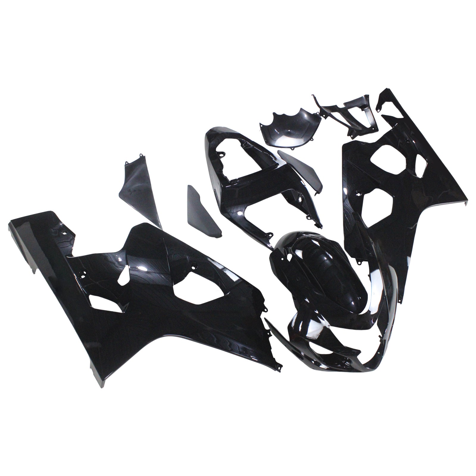 Amotopart Suzuki 2004-2005 GSXR 600/750 Kit de carénage noir gloss
