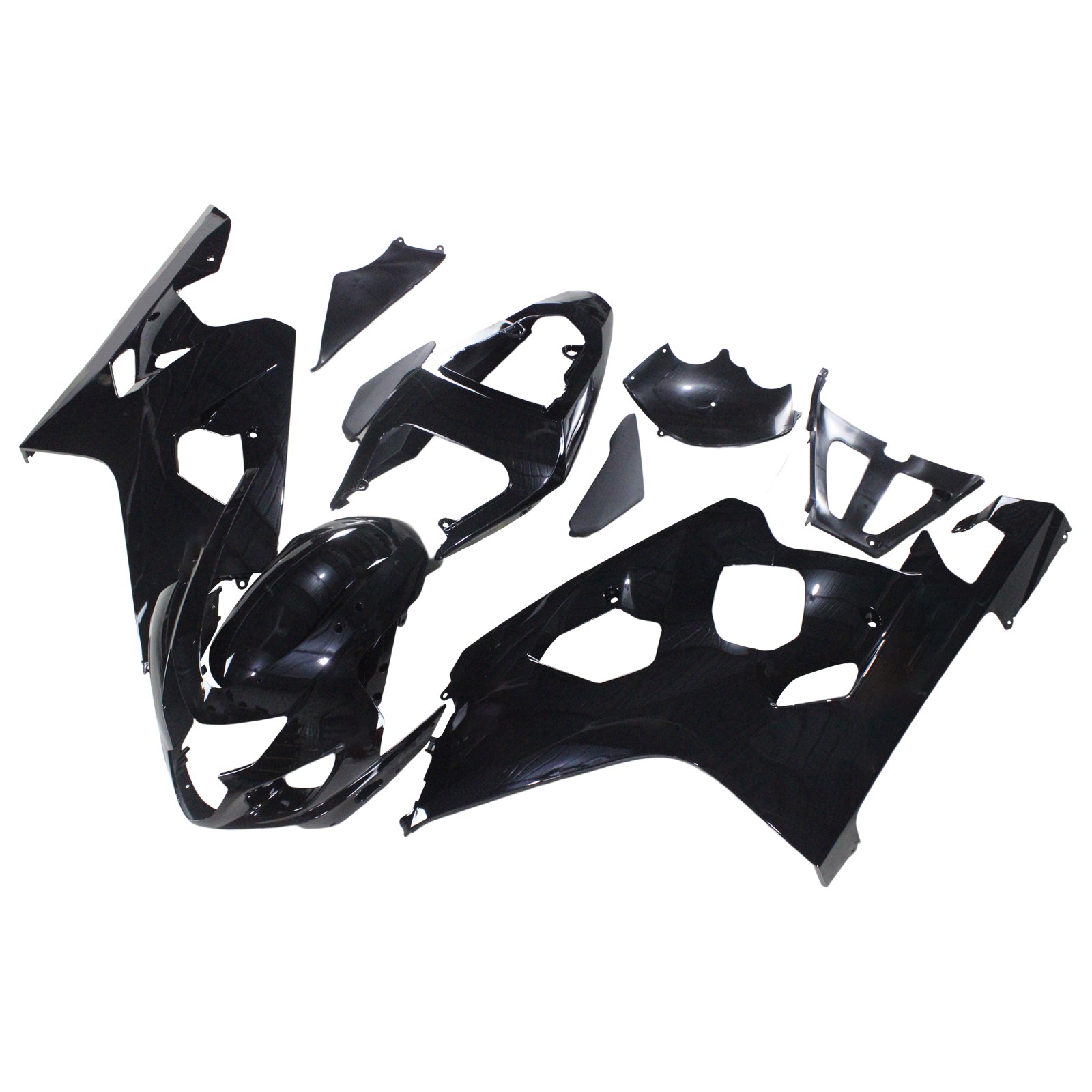 Amotopart Suzuki 2004-2005 GSXR 600/750 Kit de carénage noir gloss