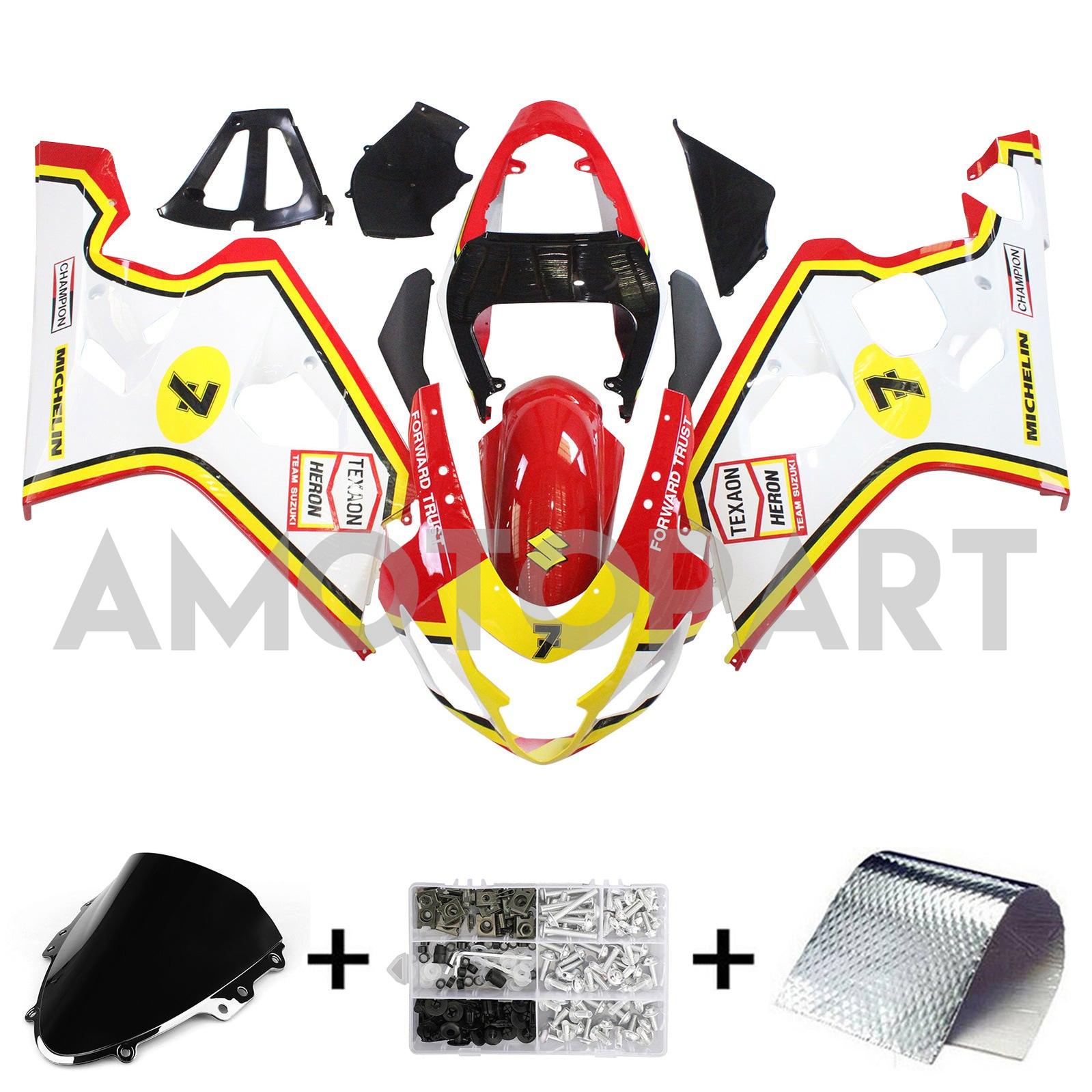 Amotopart 2004-2005 Suzuki GSXR 600/750 Fairing Kit Collection Two