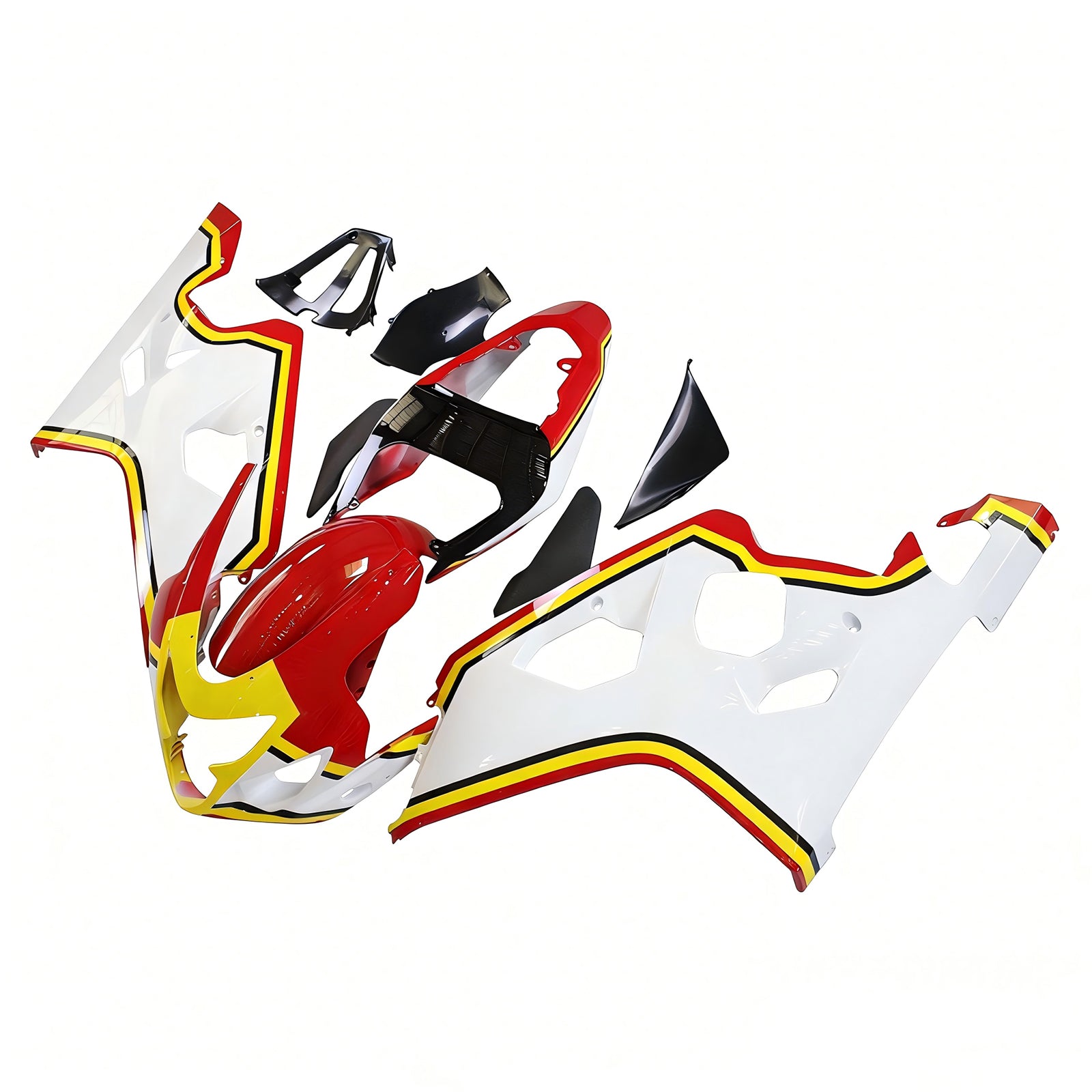 Amotopart Suzuki 2004-2005 GSXR 600/750 Red Yellow White Fairing Kit