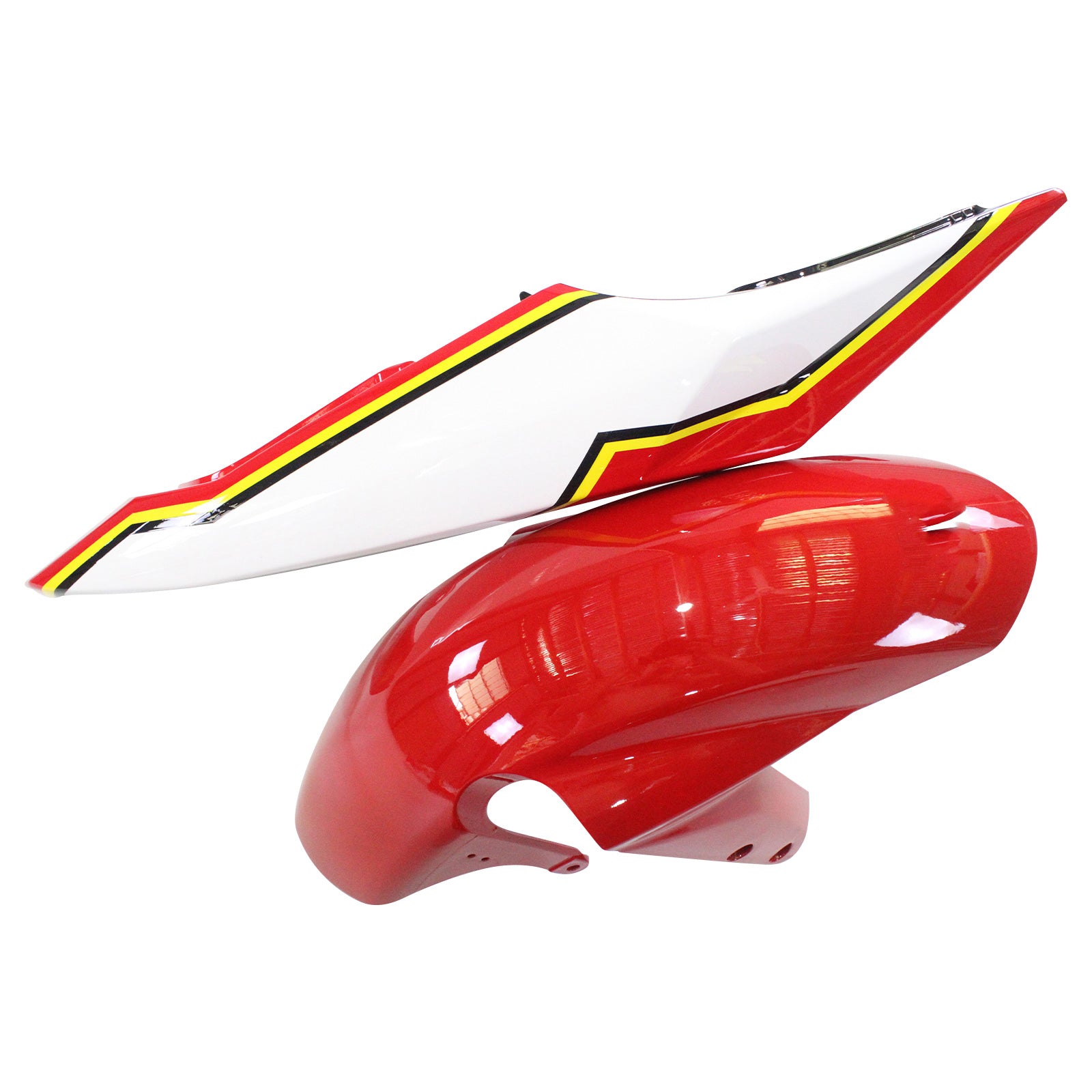 Amotopart Suzuki 2004-2005 GSXR 600/750 Red Yellow White Fairing Kit