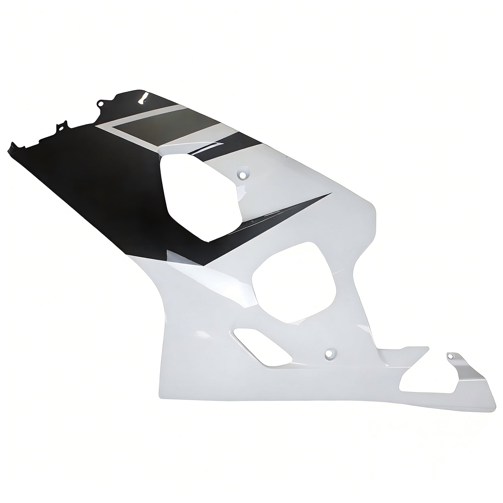 Amotopart Suzuki 2004-2005 GSXR 600/750 Black with White Fairing Kit