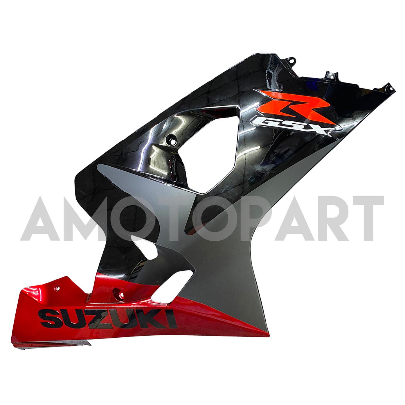 Amotopart Suzuki 2004-2005 GSXR 600/750 Black with Red Fairing Kit