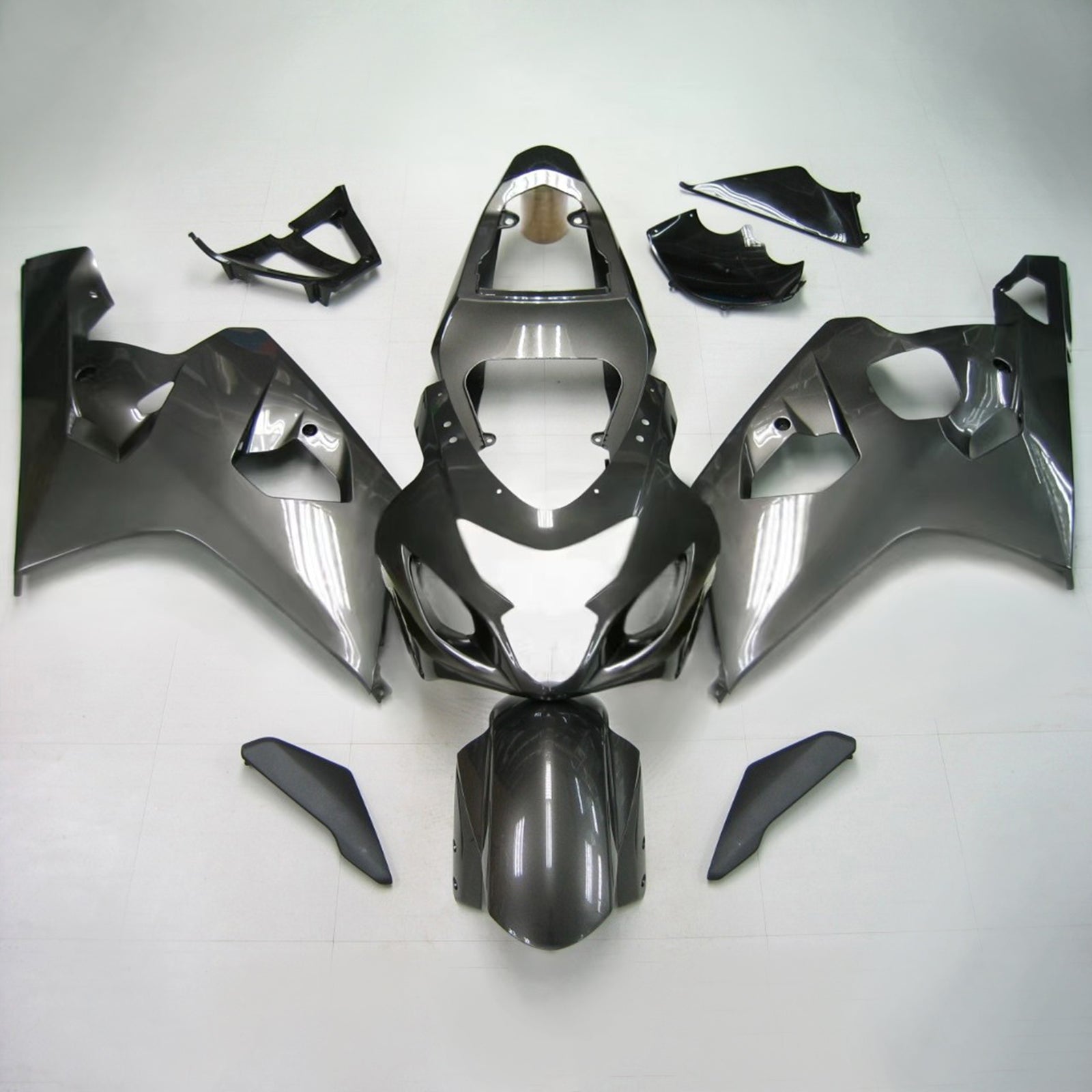 Amotopart Suzuki 2004-2005 GSXR 600/750 zwart grijze kuipset