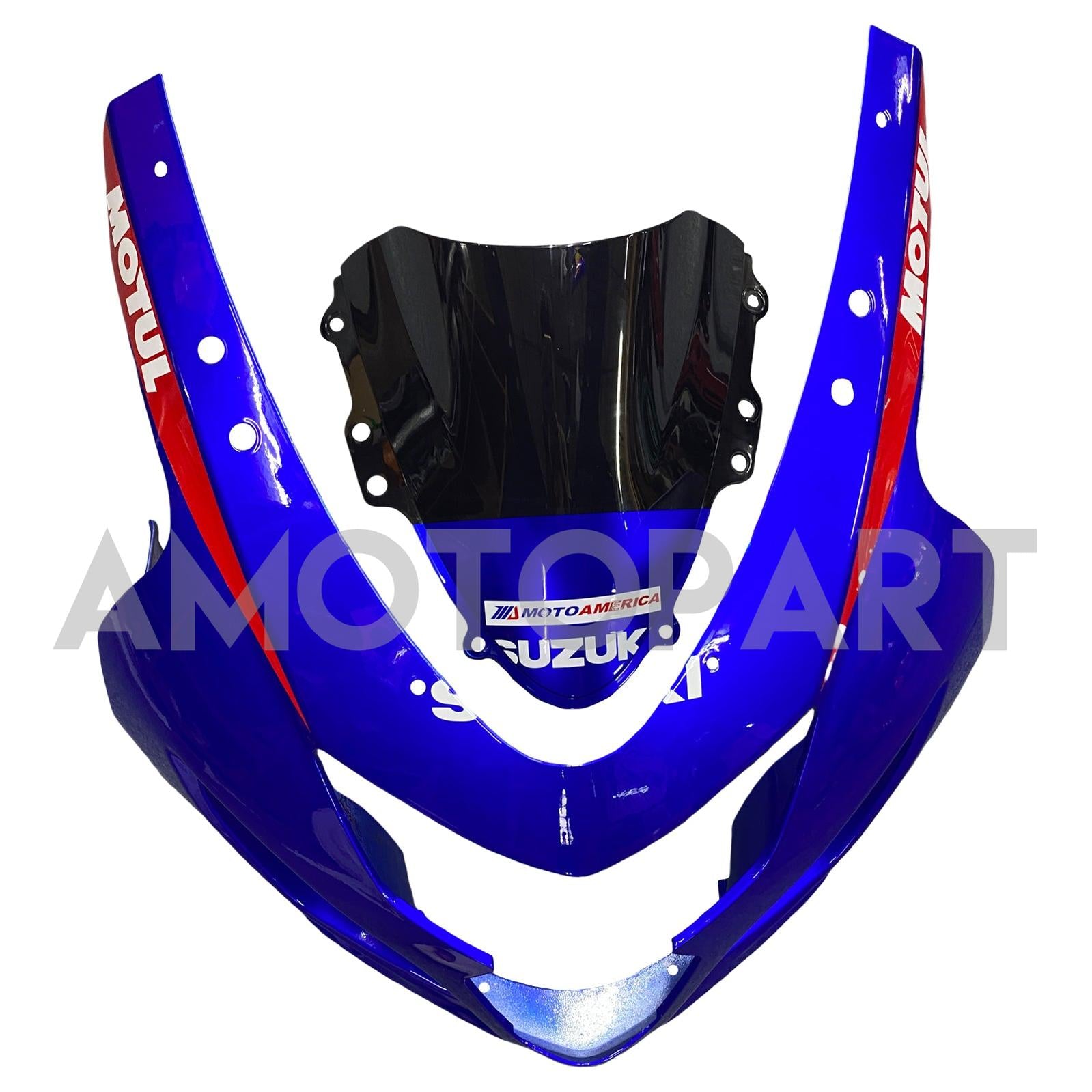 Amotopart Suzuki 2004-2005 GSXR 600/750 Blue Mix Red Fairing Kit