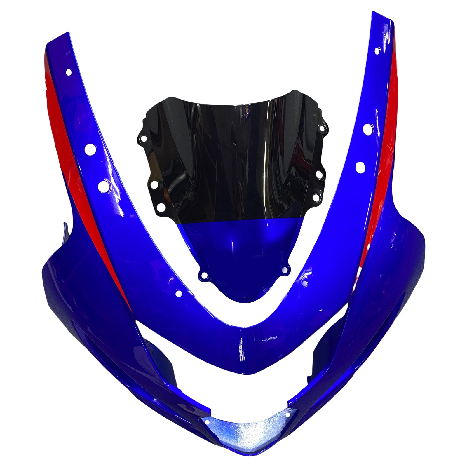 Amotopart Suzuki 2004-2005 GSXR 600/750 Blue Mix Red Fairing Kit