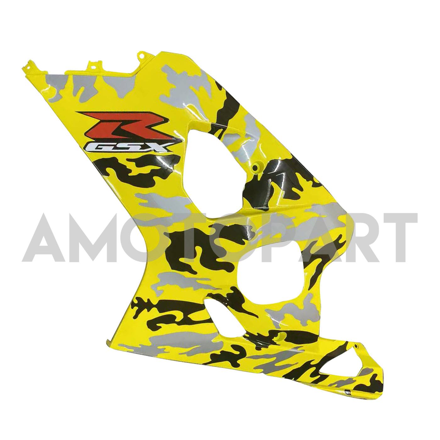 Amotopart 2004–2005 K4 GSXR 600/750 Suzuki Camo Gelb&Graues Verkleidungsset