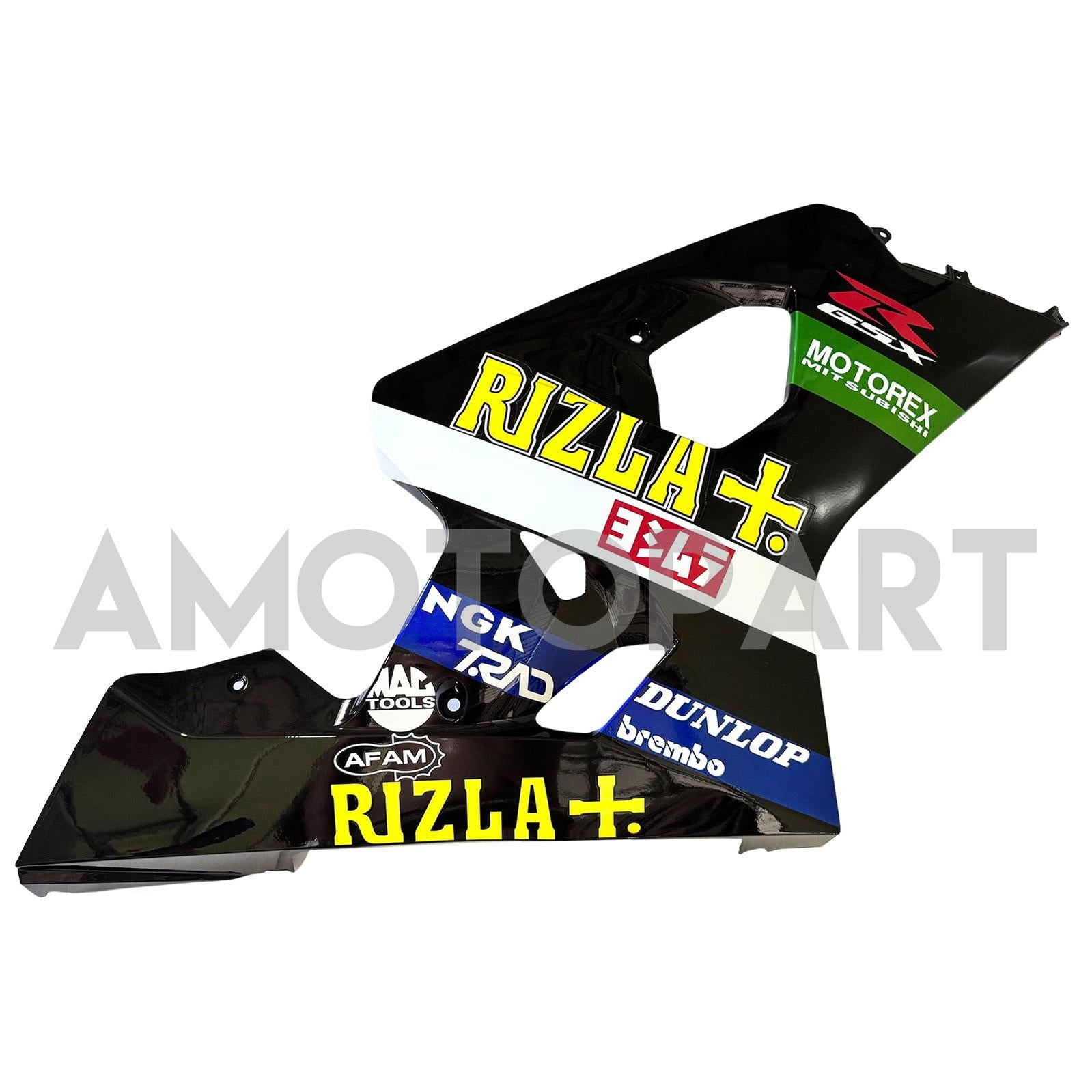 Amotopart 2004-2005 K4 GSXR 600/750 Suzuki Black with Logos Fairing Kit