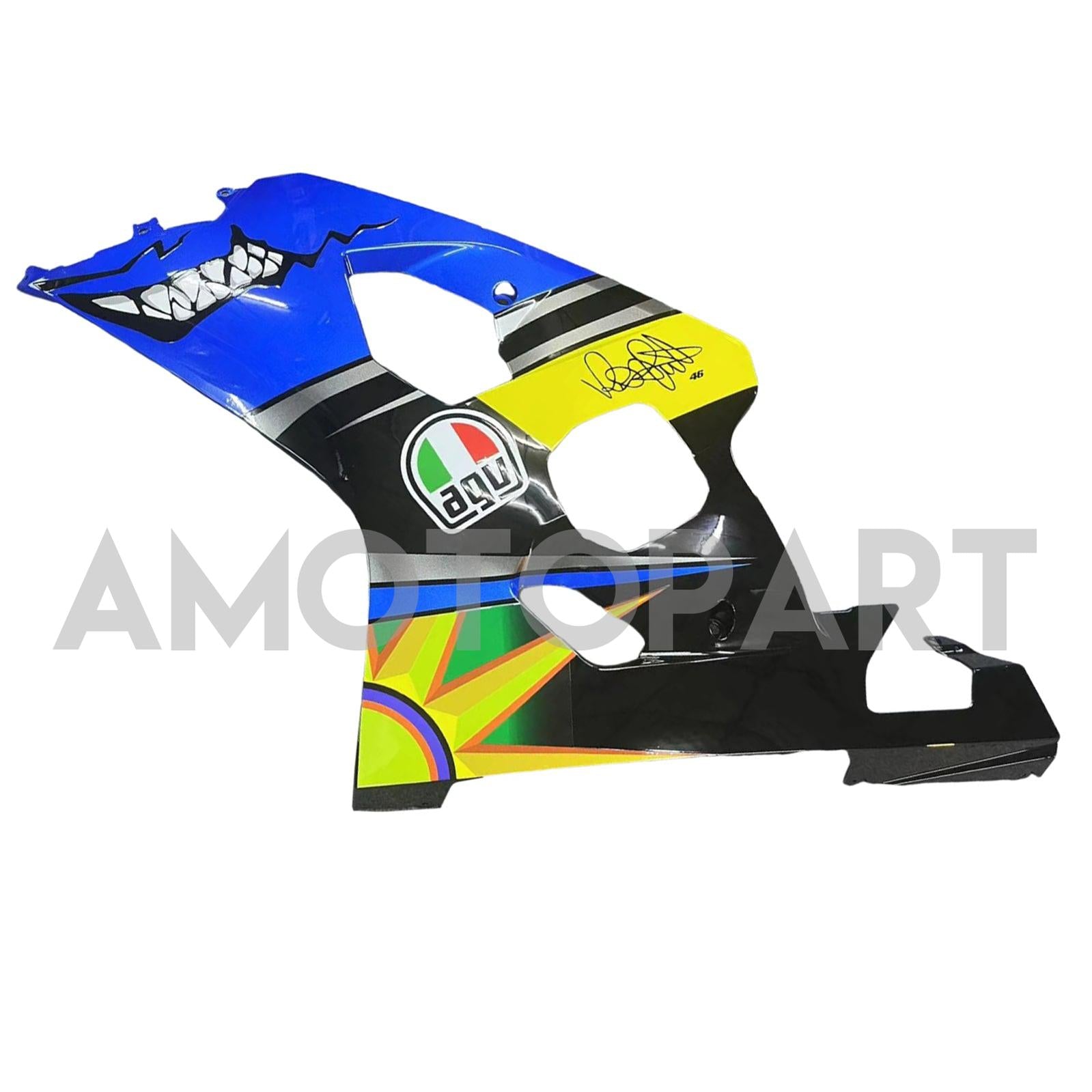 Amotopart 2004-2005 K4 GSXR 600/750 Suzuki Blue&Yellow Monster Fairing Kit