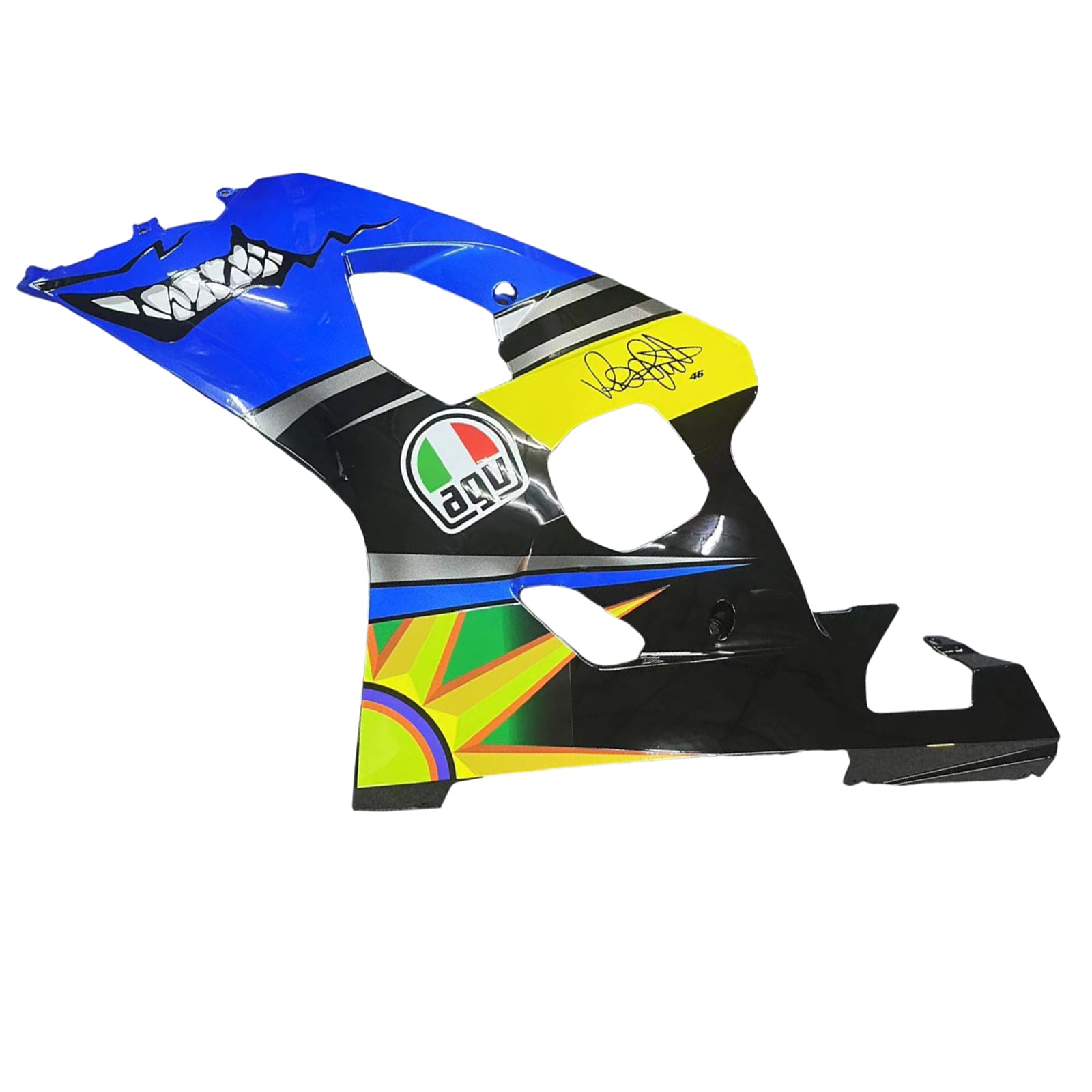 Amotopart 2004-2005 K4 GSXR 600/750 Suzuki Blue & Yellow Monster Fairing Kit
