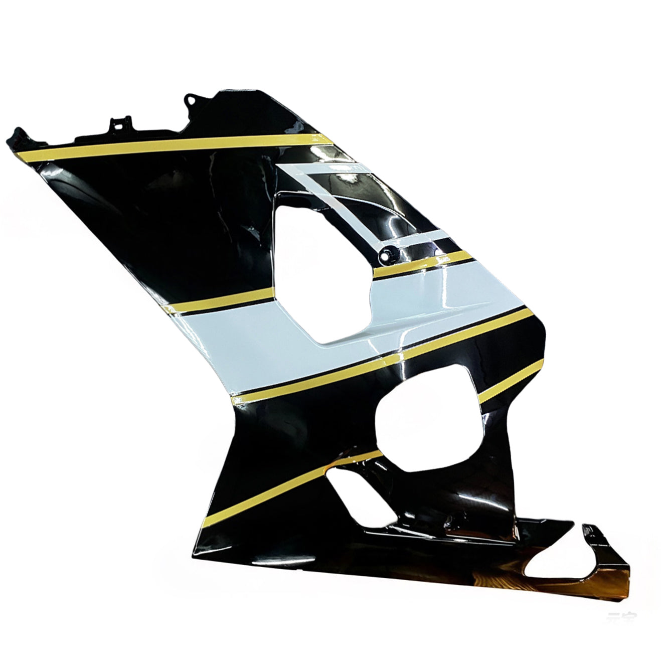 Amotopart 2004-2005 K4 GSXR 600/750 Suzuki Blanc&Kit de carénage Black Style2