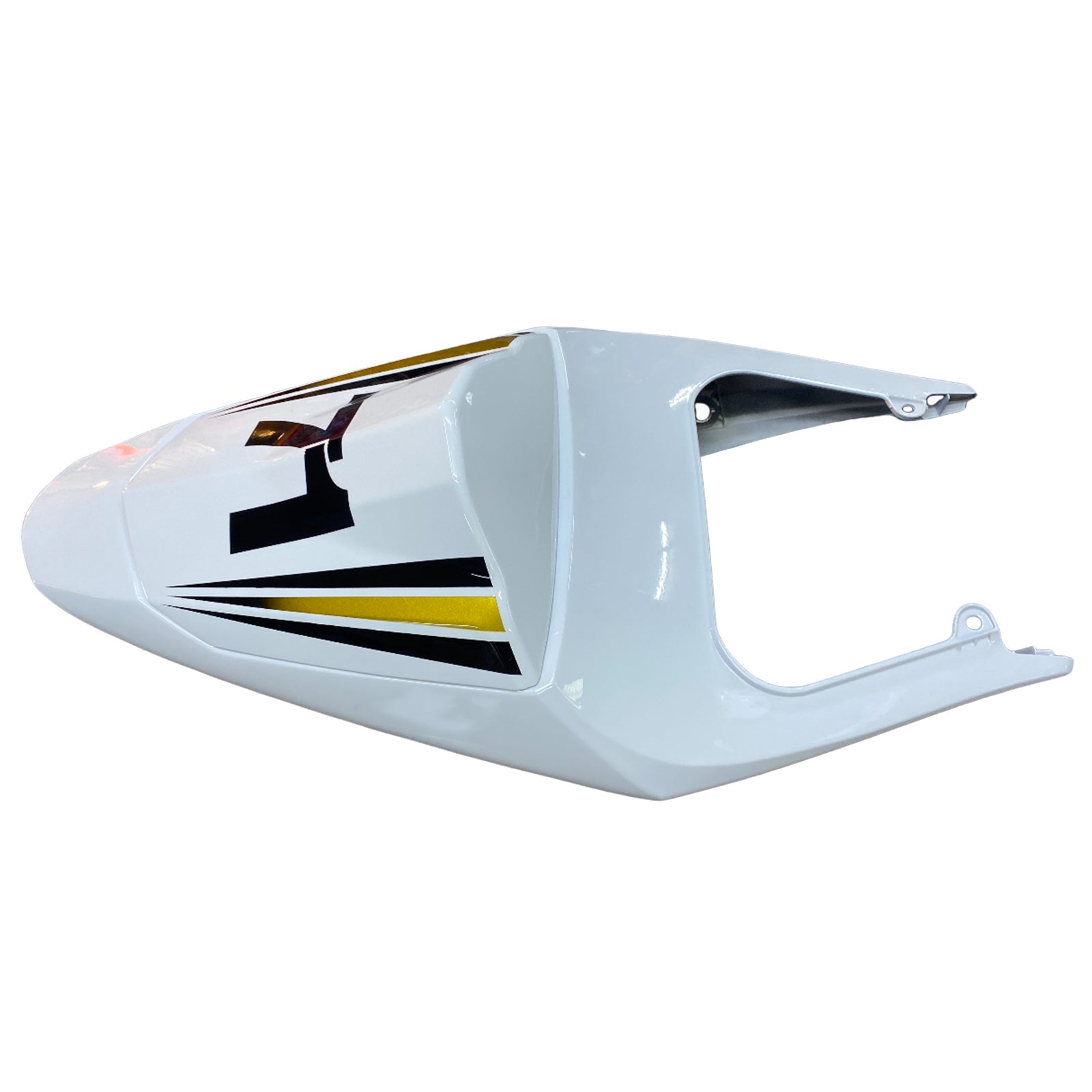 Amotopart 2004-2005 K4 GSXR 600/750 Suzuki Blanc&Kit de carénage Black Style2