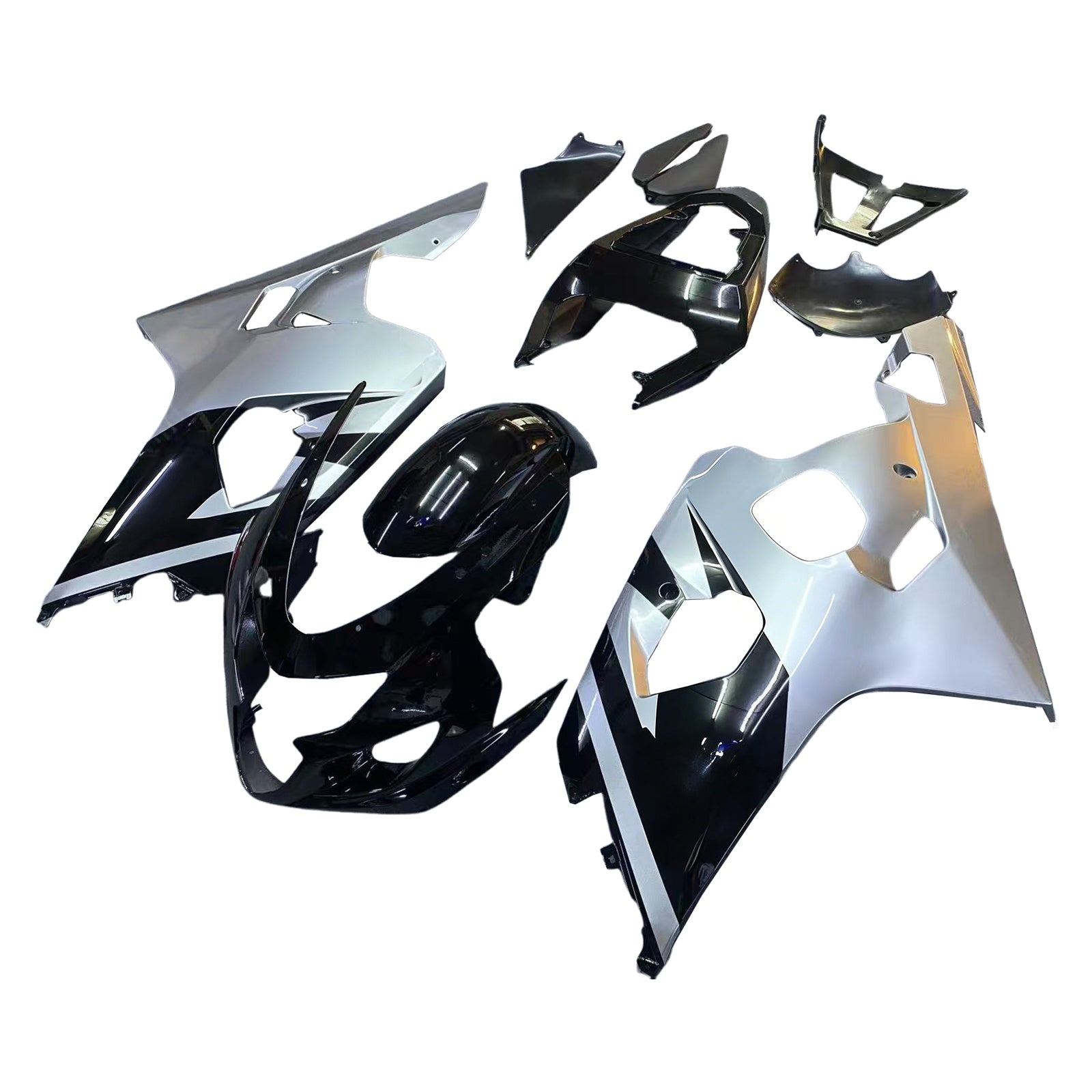 Amotopart 2004-2005 K4 GSXR 600/750 Suzuki Black&Grey Fairing Kit