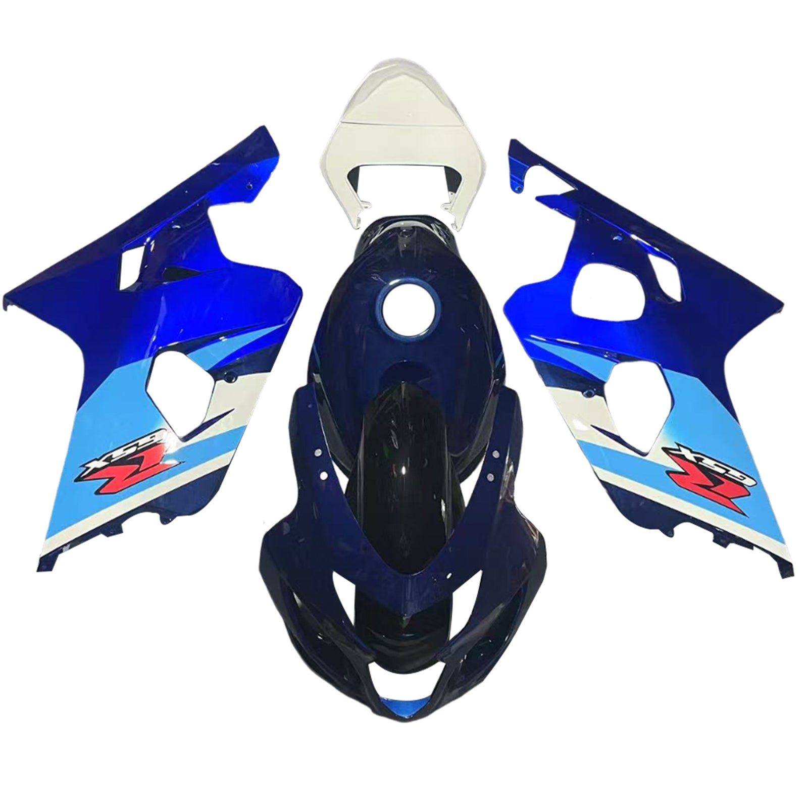 Amotopart 2004-2005 K4 GSXR 600/750 Suzuki Gradient Blue Fairing Kit