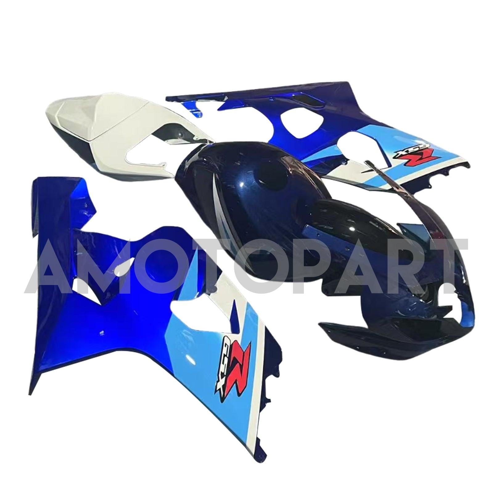 Amotopart 2004-2005 K4 GSXR 600/750 Suzuki Gradient Blue Fairing Kit