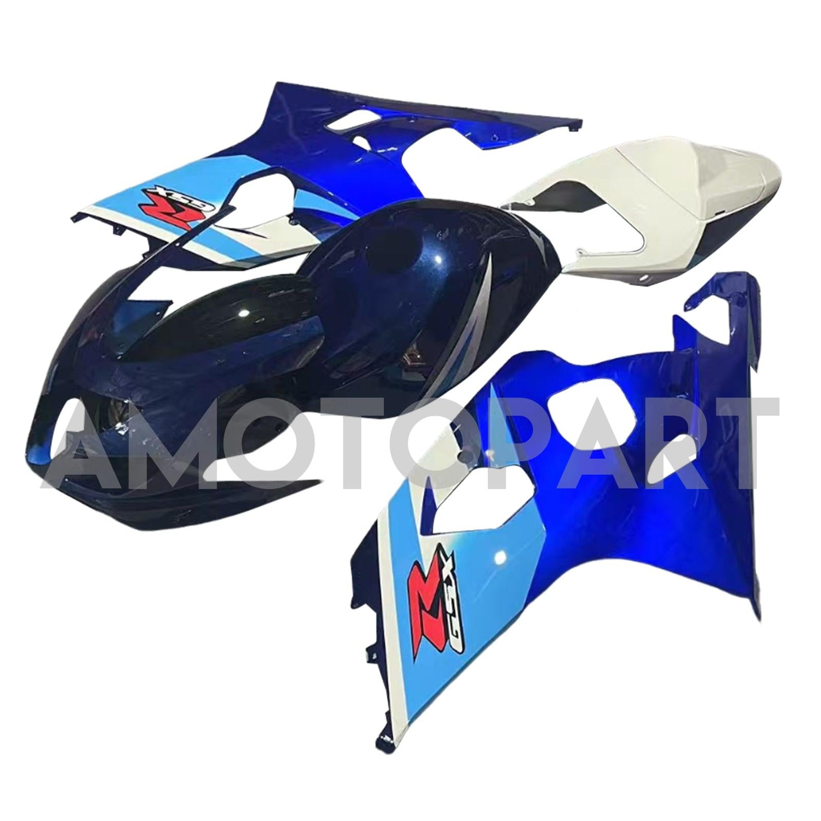 Amotopart 2004-2005 K4 GSXR 600/750 Suzuki Gradient Blue Fairing Kit