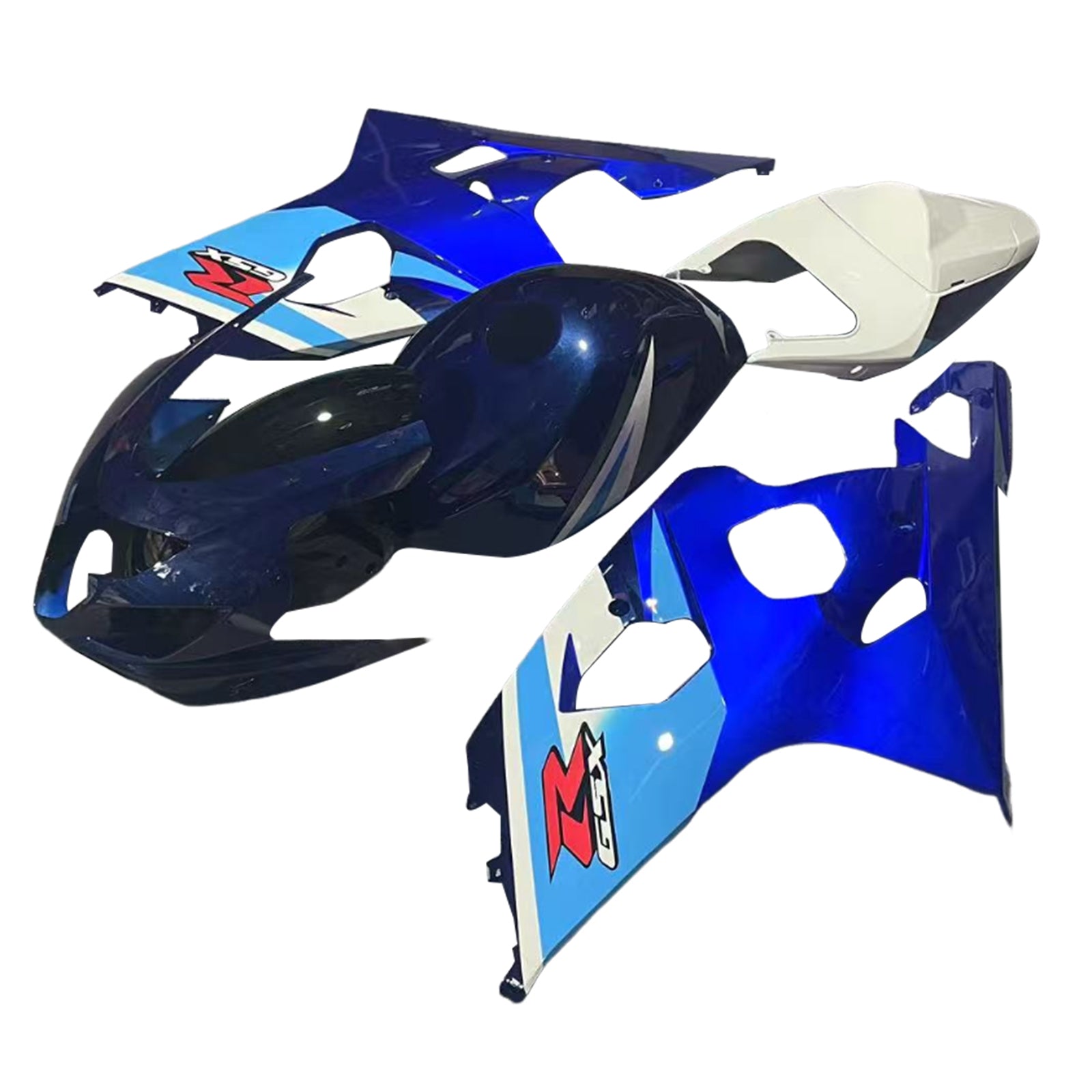 Amotopart 2004-2005 K4 GSXR 600/750 Suzuki Gradient Blue Fairing Kit