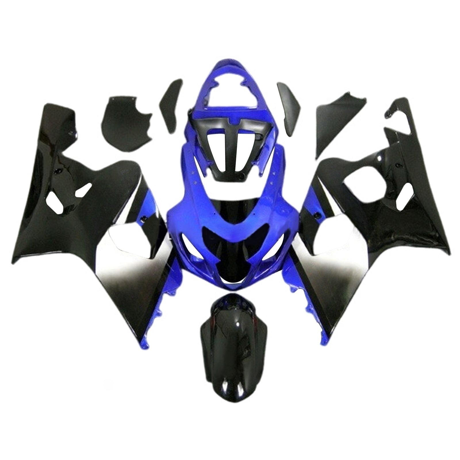 Amotopart 2004–2005 K4 GSXR 600/750 Suzuki Blau&Schwarzes Style2 Verkleidungsset