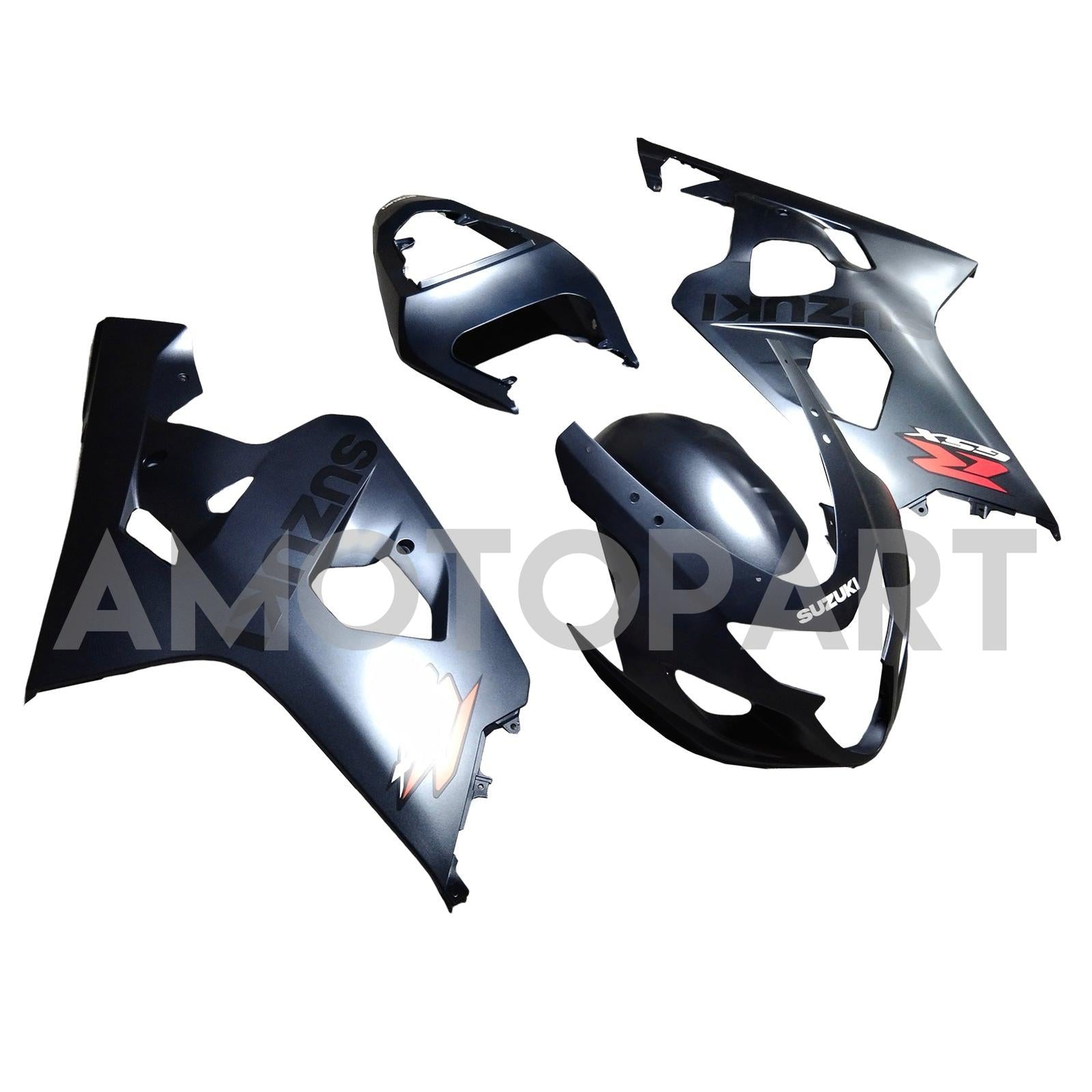 Amotopart 2004-2005 K4 GSXR 600/750 Suzuki Matte Grey Fairing Kit