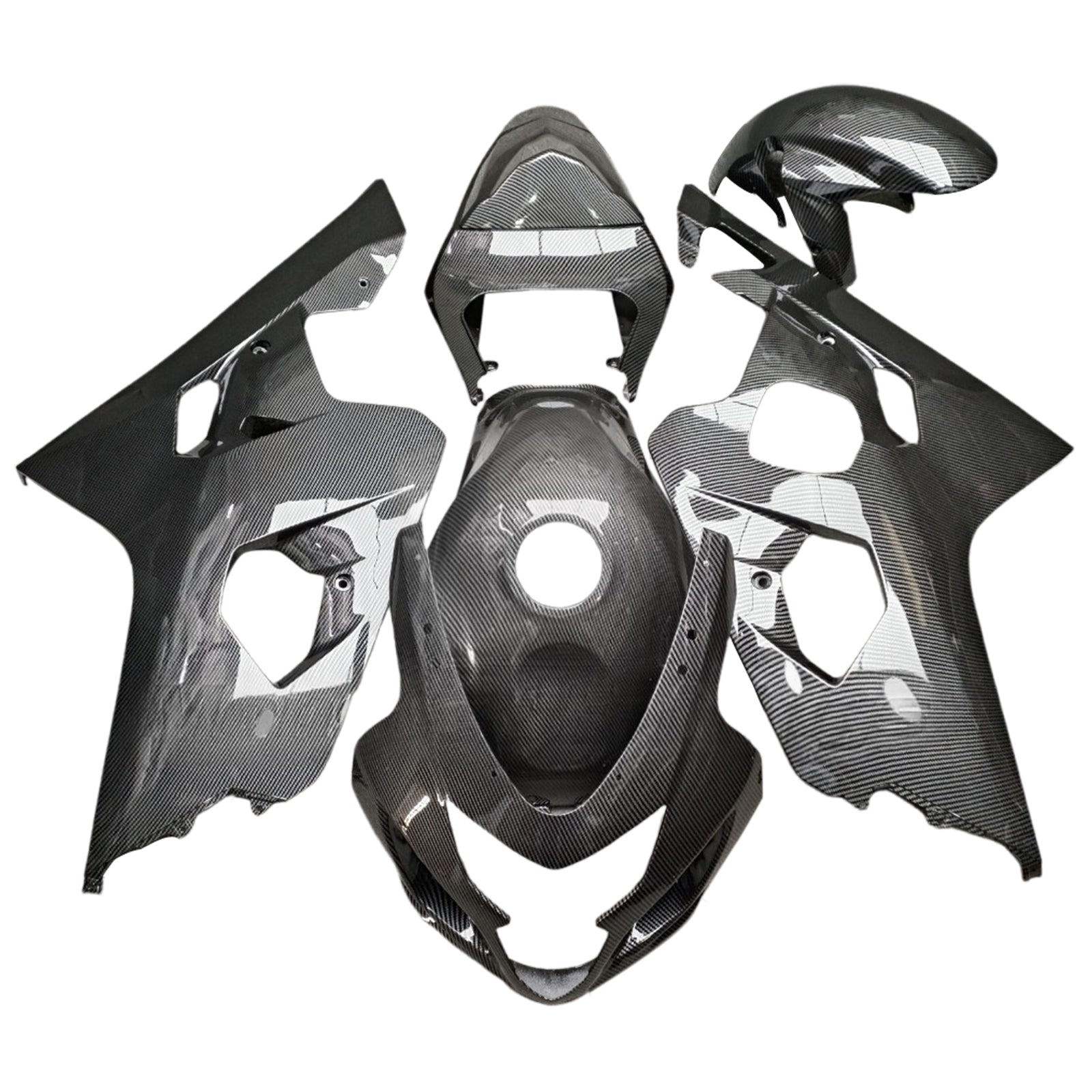 Amotopart 2004-2005 Suzuki GSXR 600/750 Carbon Fiber Pattern Fairing Kit