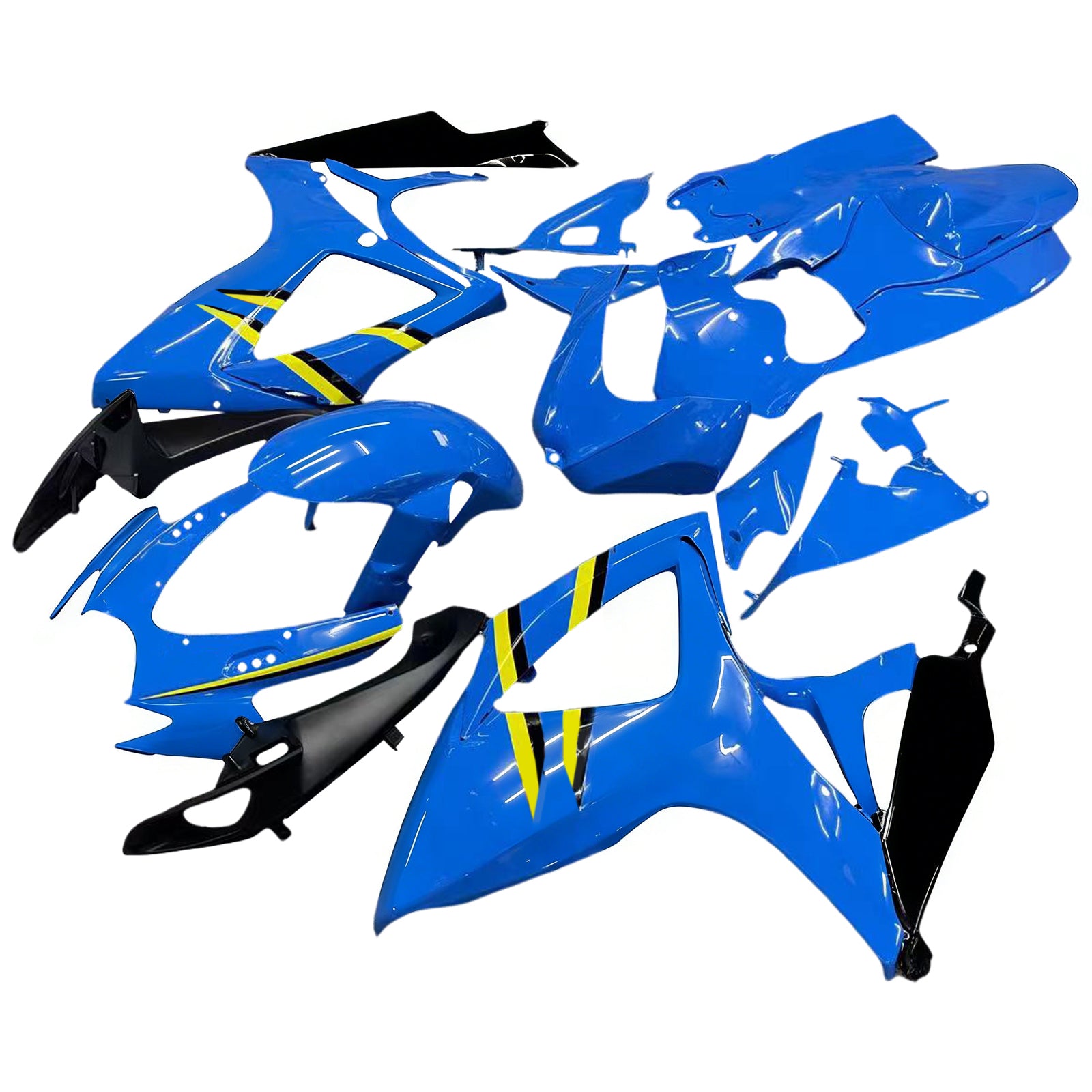 Amotopart 2006-2007 GSXR600750 Suzuki Fairing Blue z zestawem logo