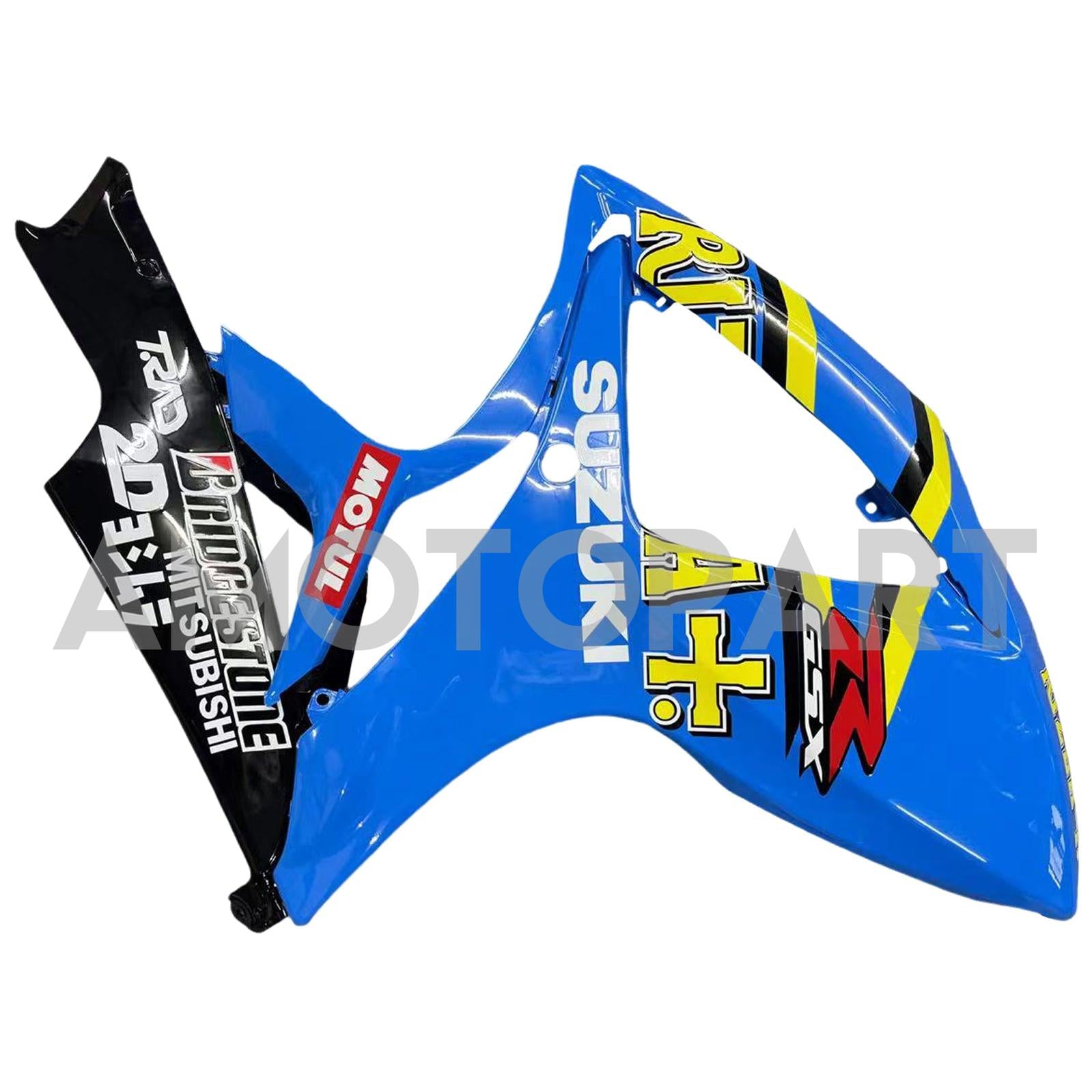 Amotopart 2006-2007 GSXR600750 Suzuki Fairing Blue with Logo Kit